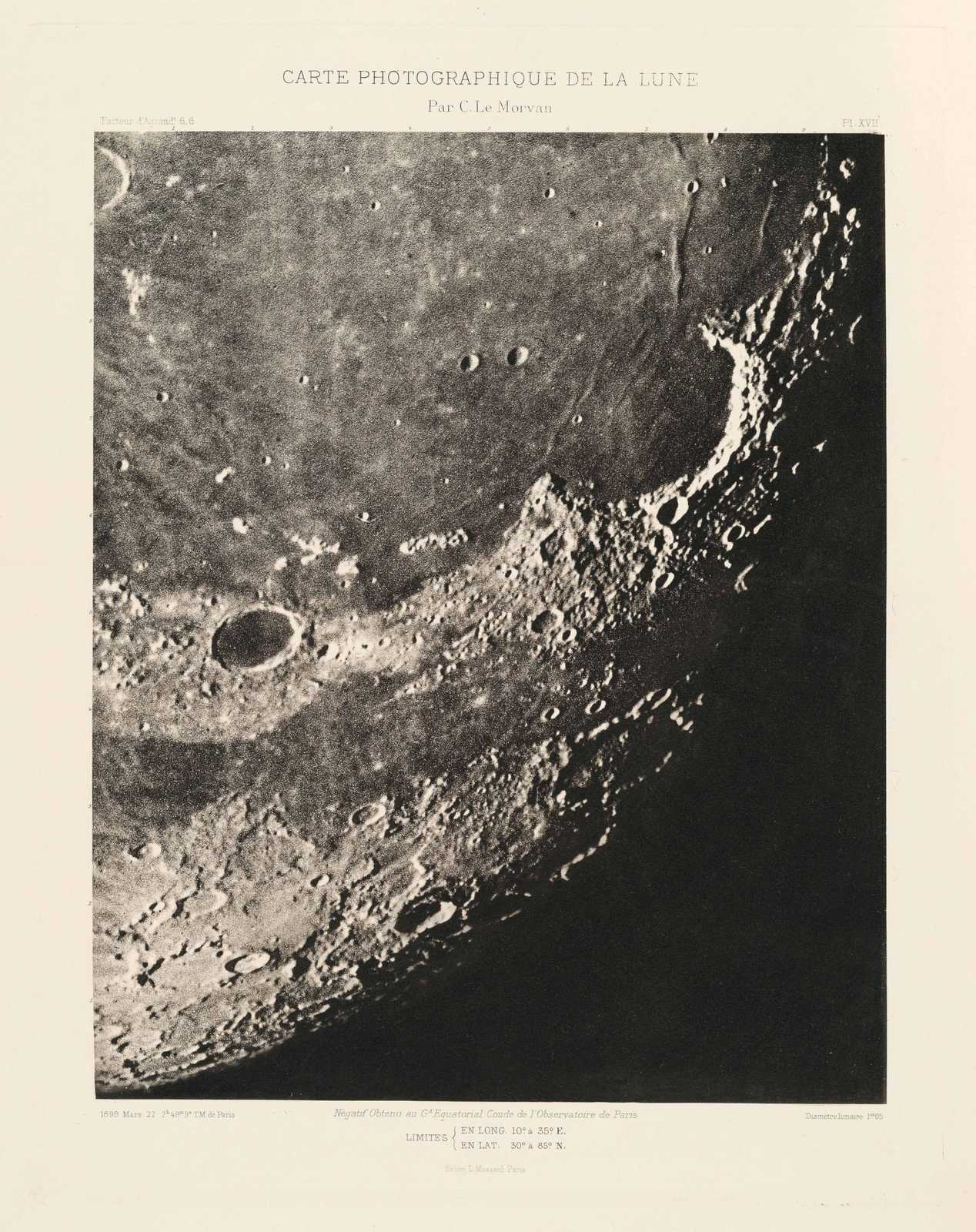Poster - Carte Photographique de la Lune