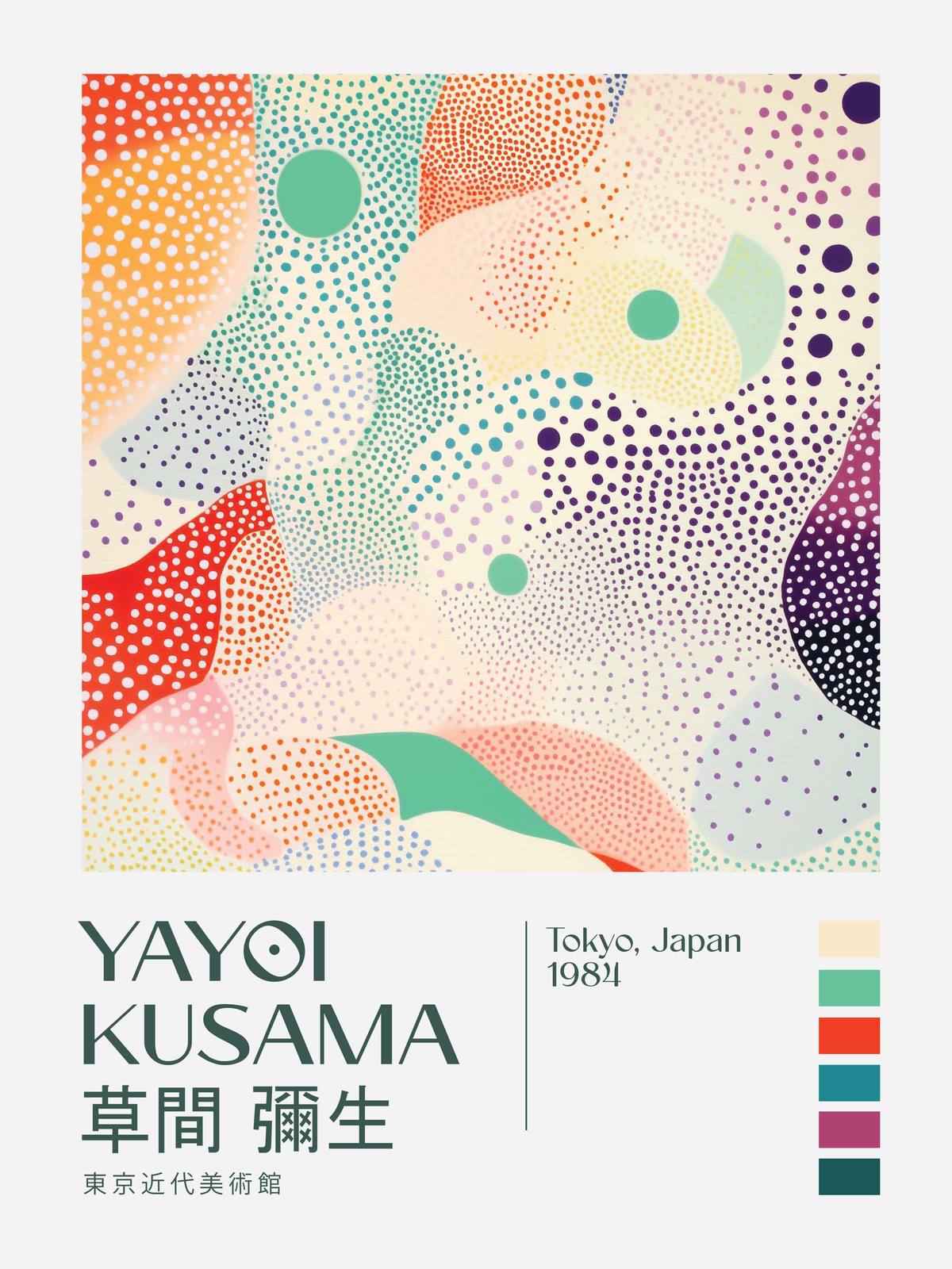 Affisch - Yayoi Kusama Konst