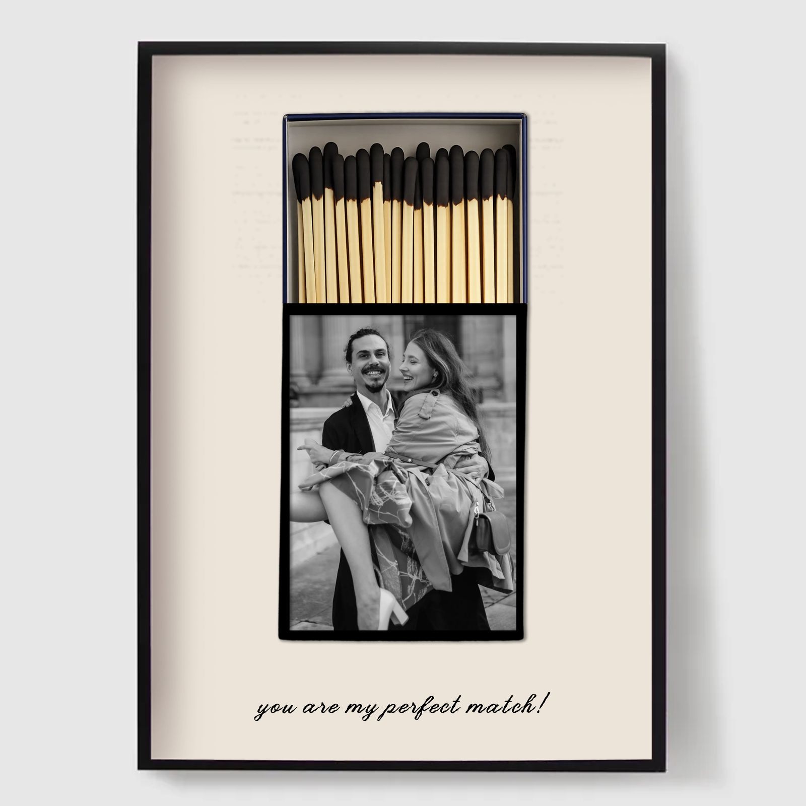 Personlig Poster - Tändsticksaskfoto