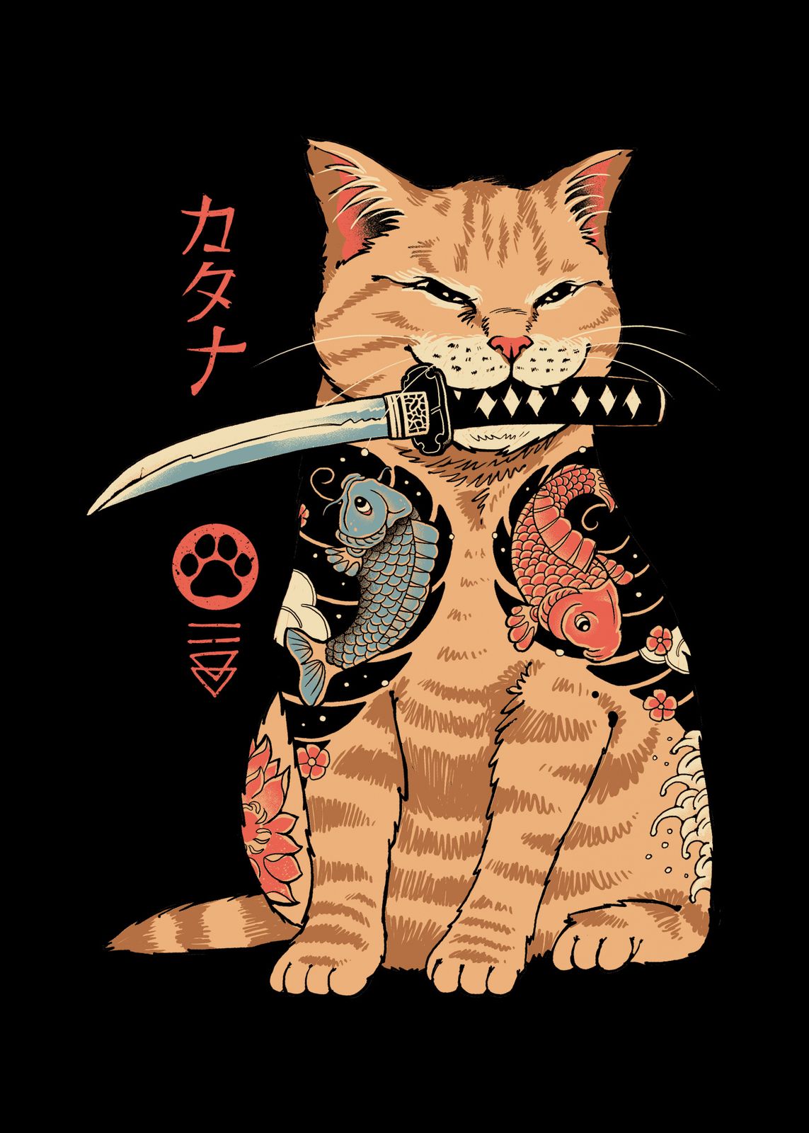 Poster - Samurai Cat