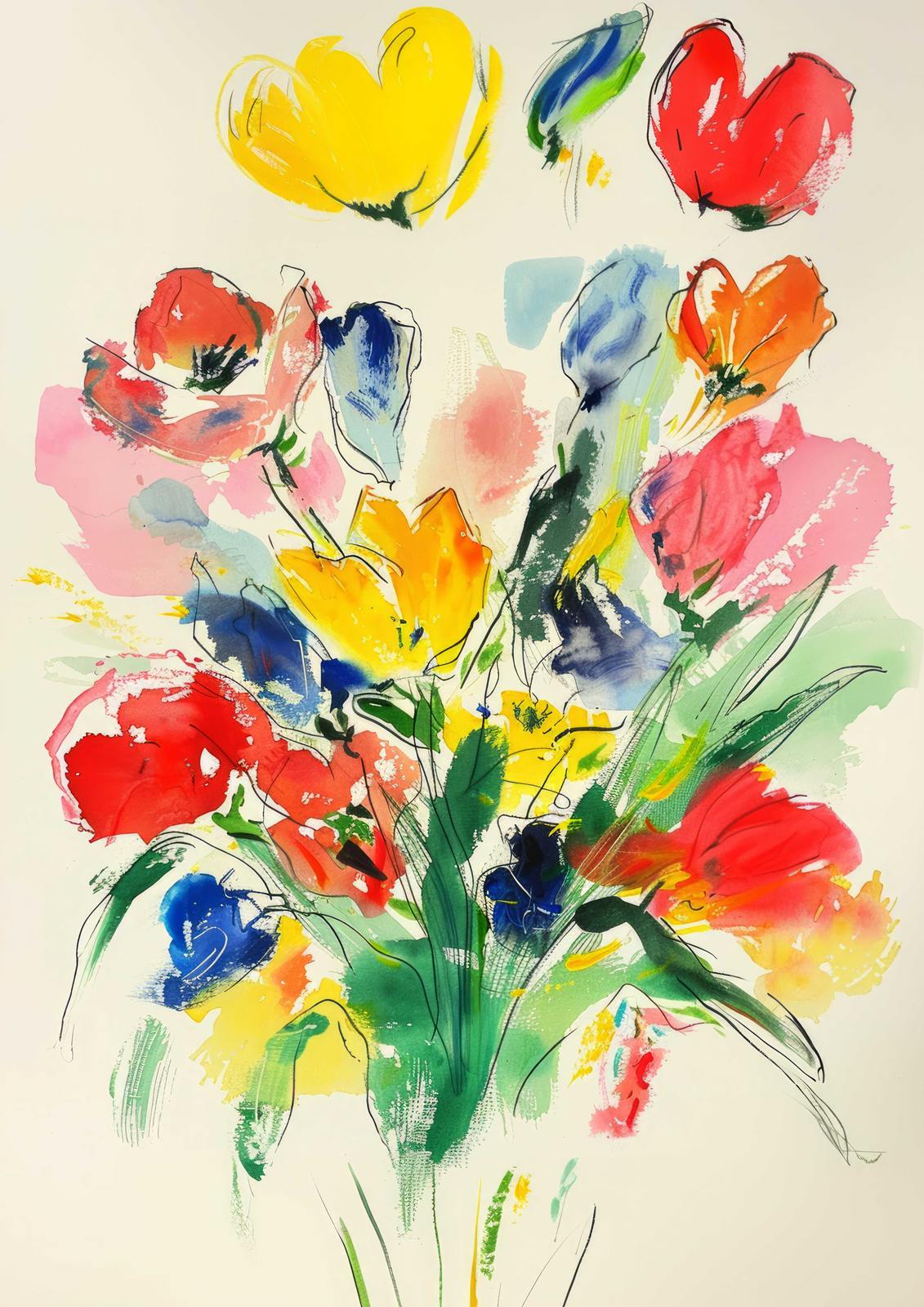 Affisch - Levande Blomsterkonst