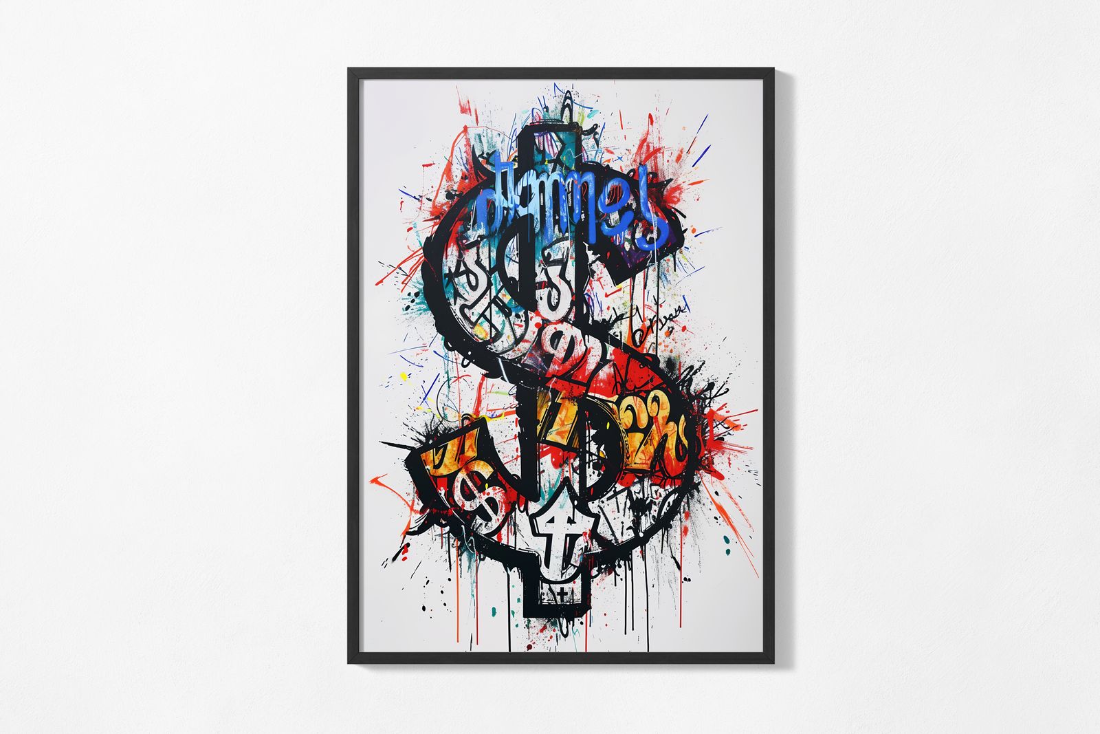 Poster - Färgglad Graffitikonst