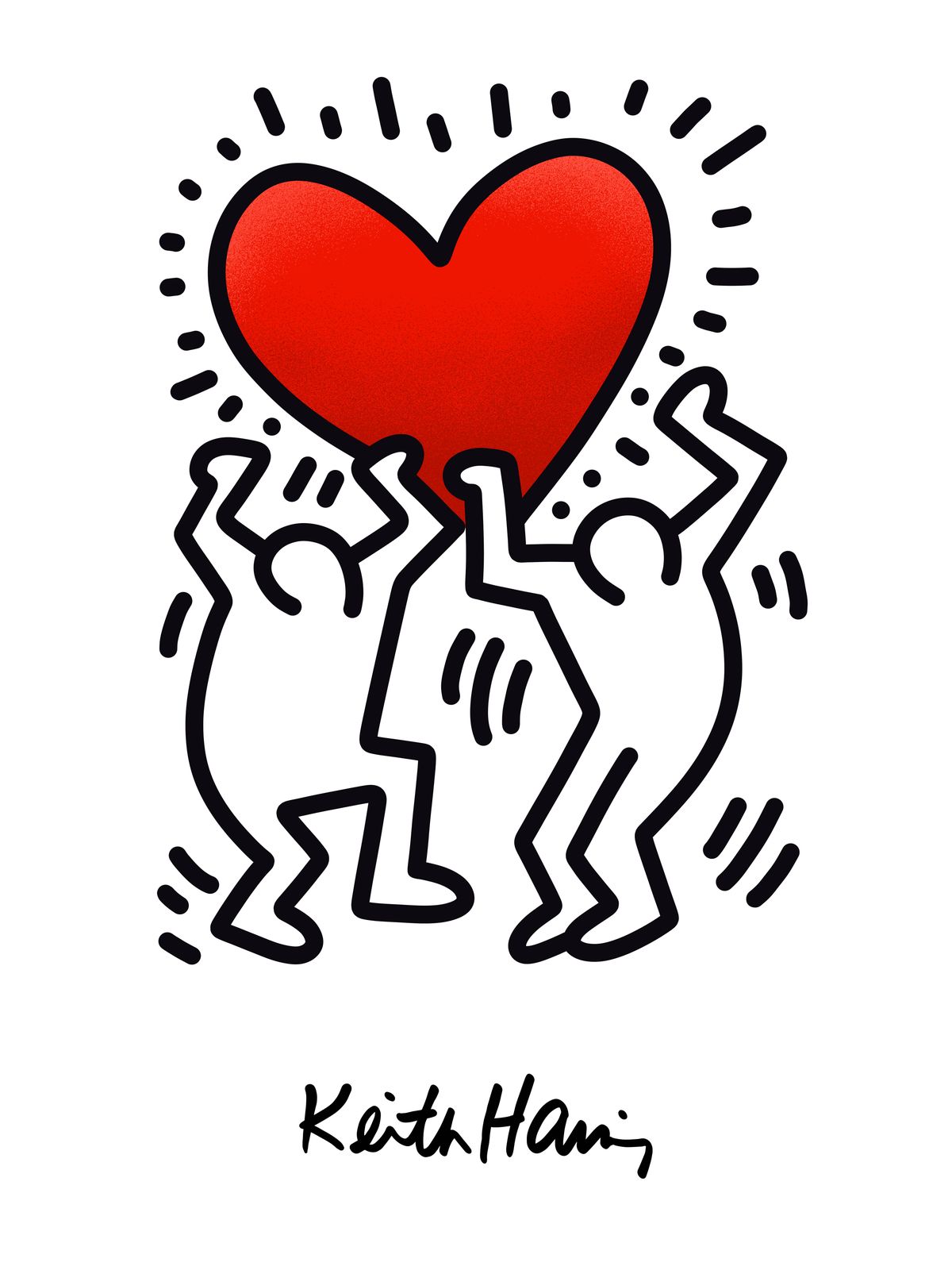 Poster - Keith Haring Heart