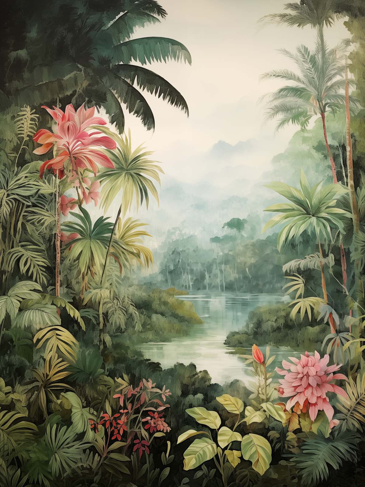 Poster - Tropiskt Landskap