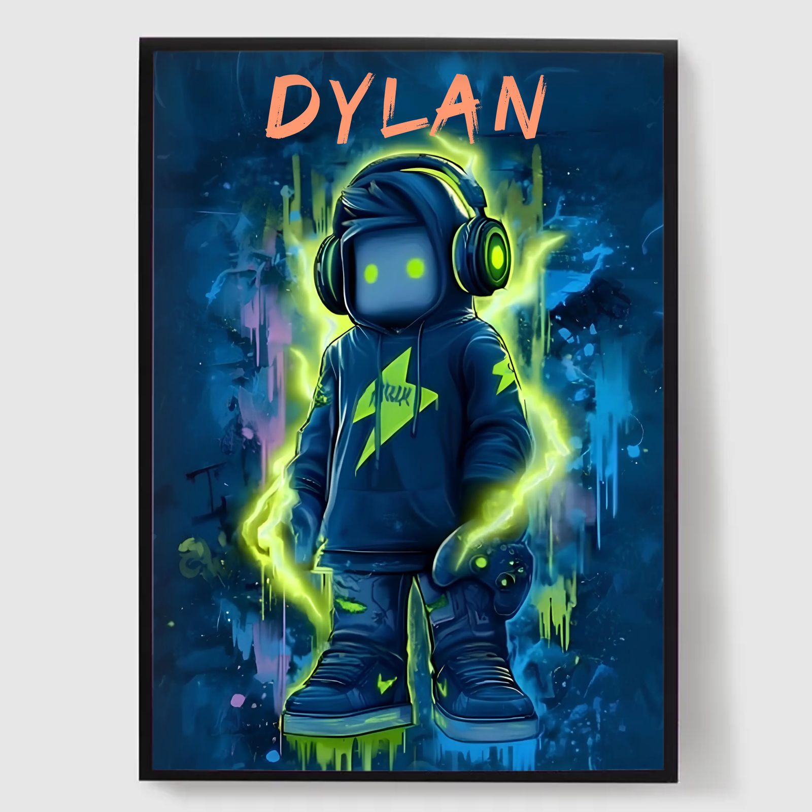 Personlig Poster - Roblox Stil Namn Poster