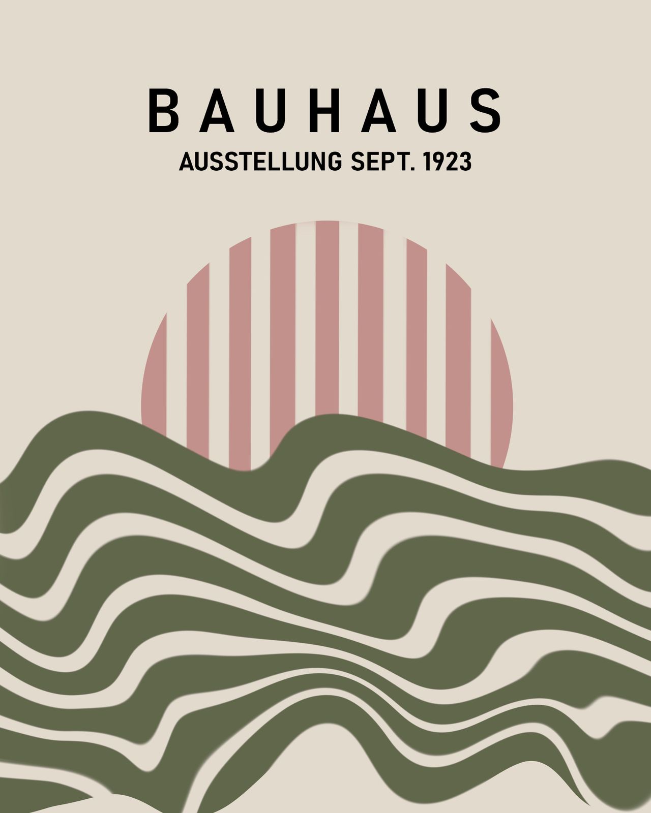 Poster - Bauhaus Utställning 1923