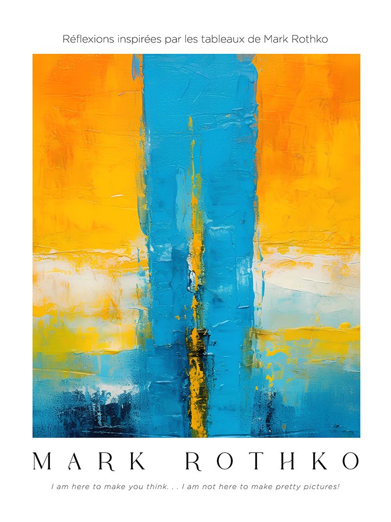 Poster - Mark Rothko-inspirerat konstverk