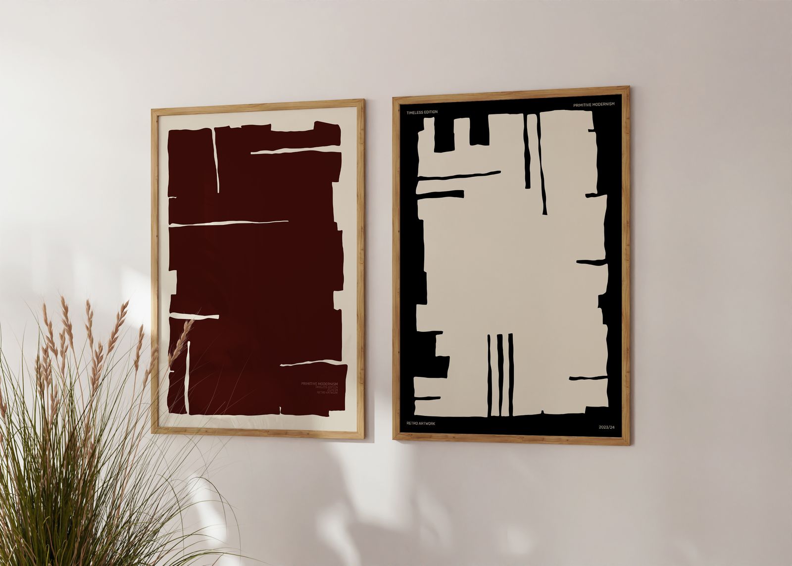 Poster - Primitiv Modernism / Set of 2