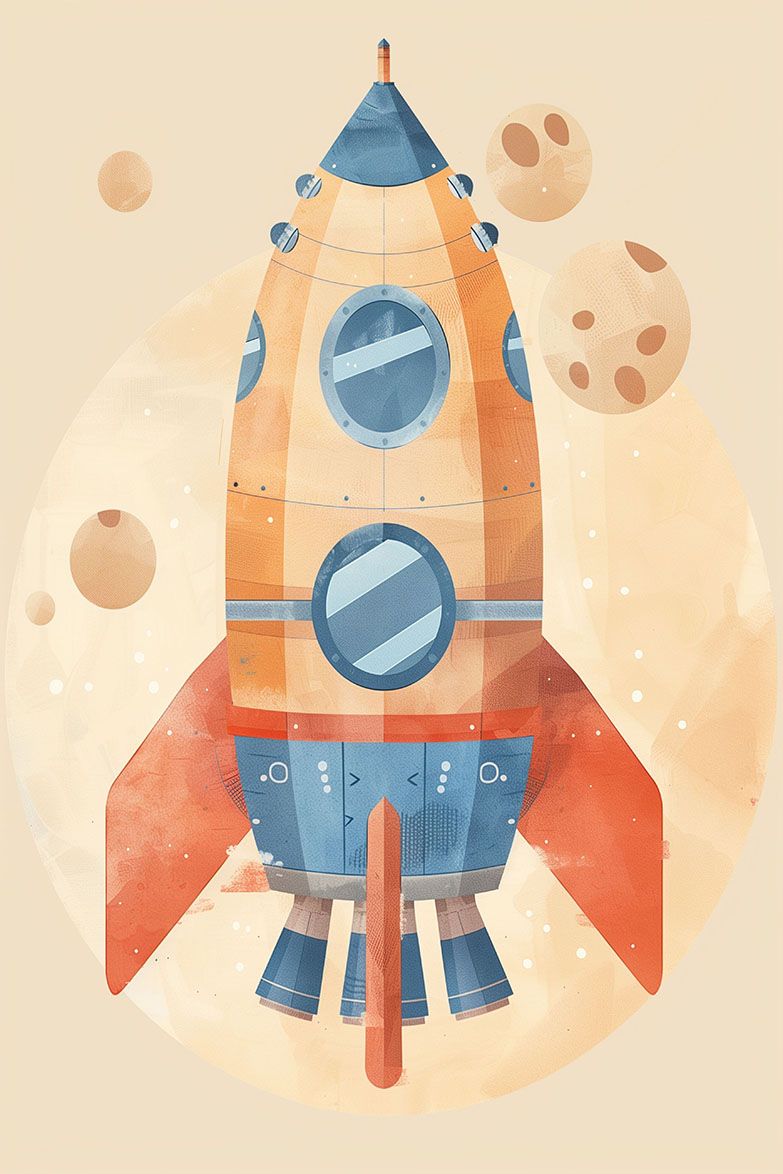 Poster - Rymdraket