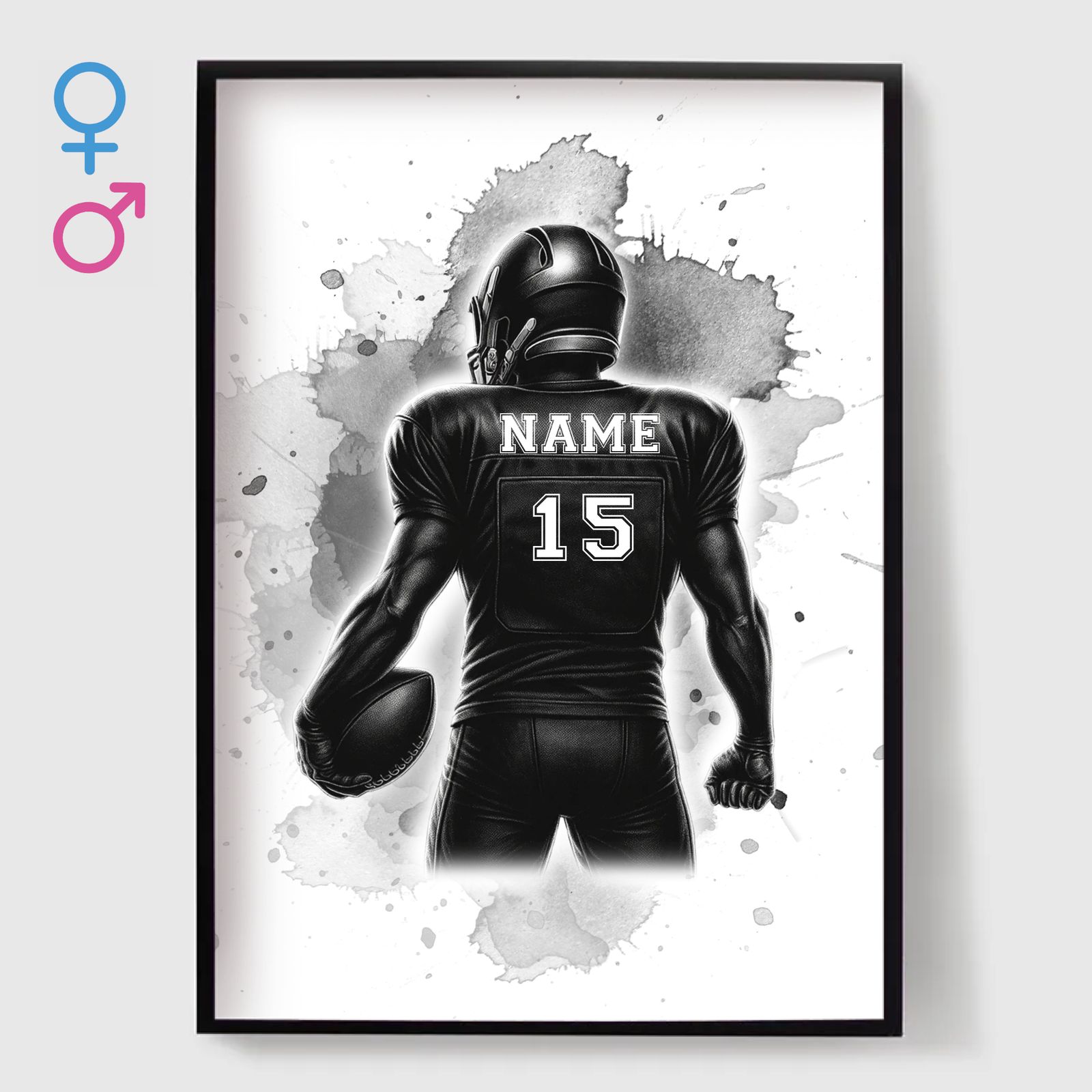 Poster - Amerikansk Fotbollsspelare