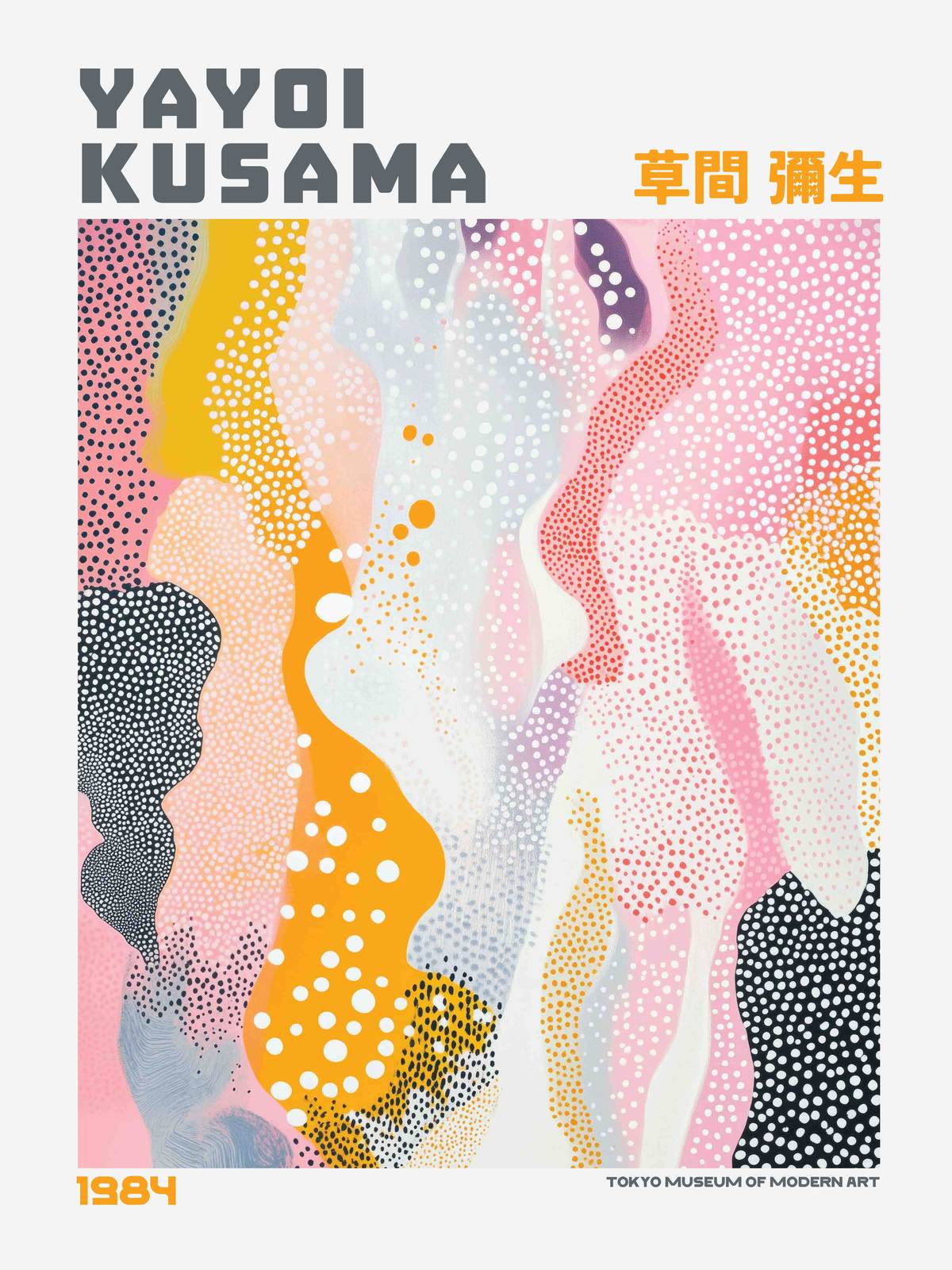 Poster - Yayoi Kusama Konst 1984