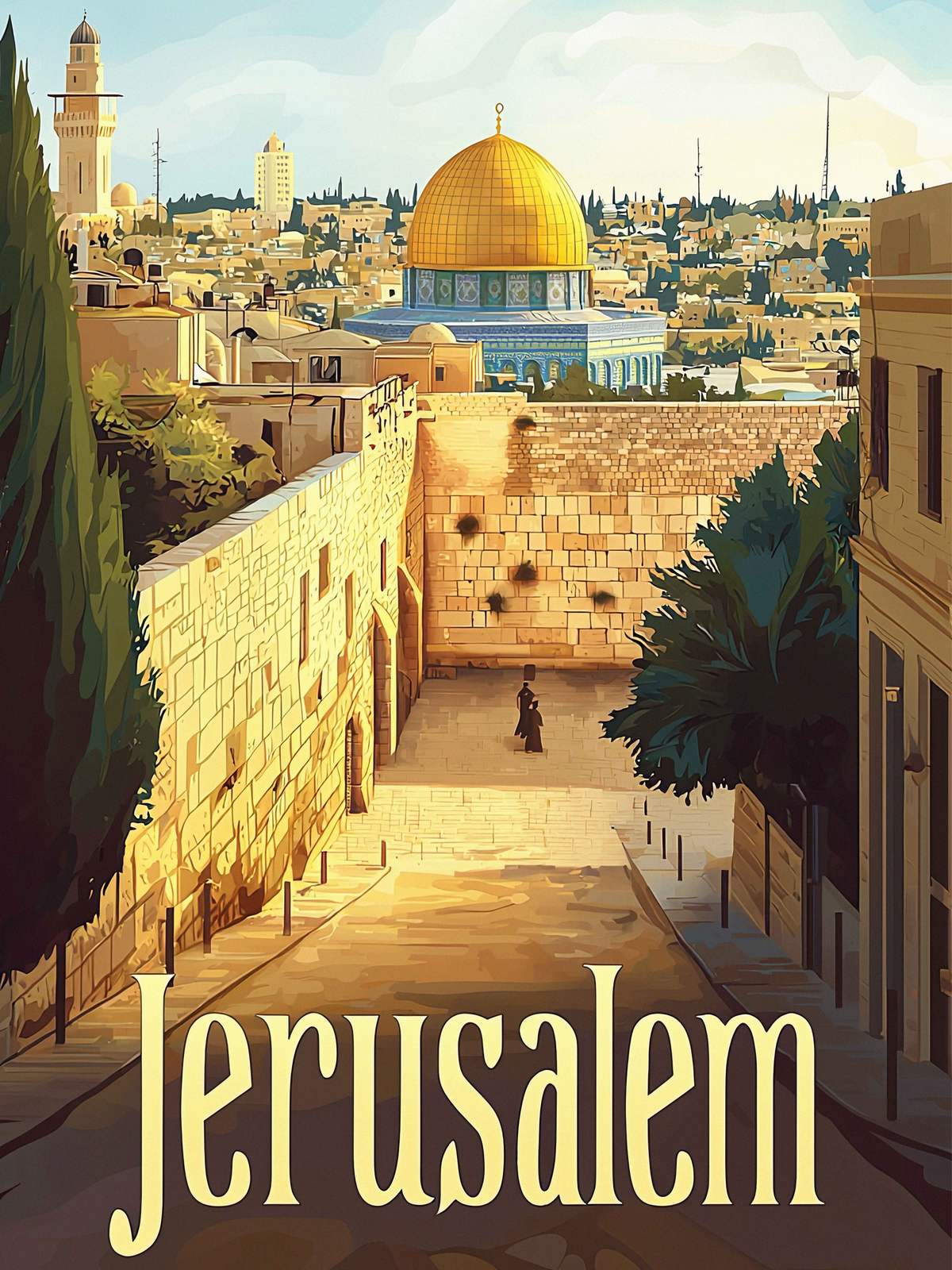 Poster - Jerusalem Cityscape