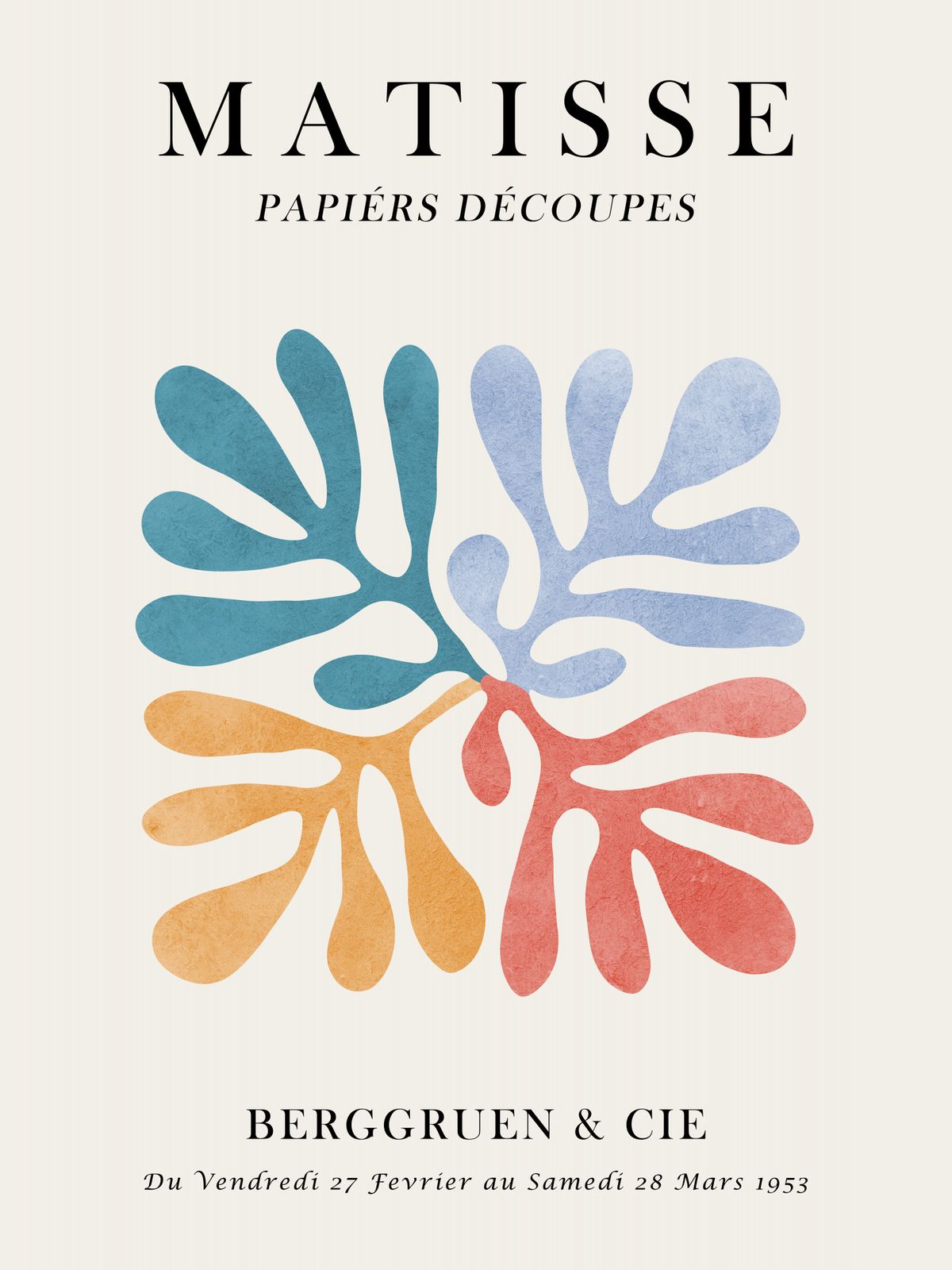 Poster - Matisse Papiers Découpes
