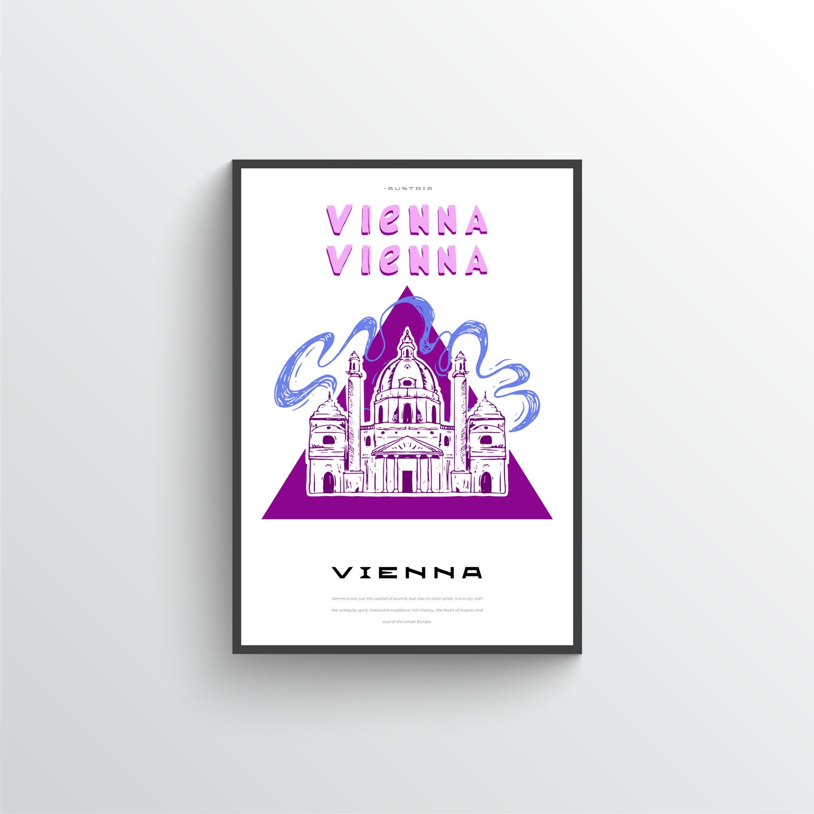 Wien Arkitektonisk Poster
