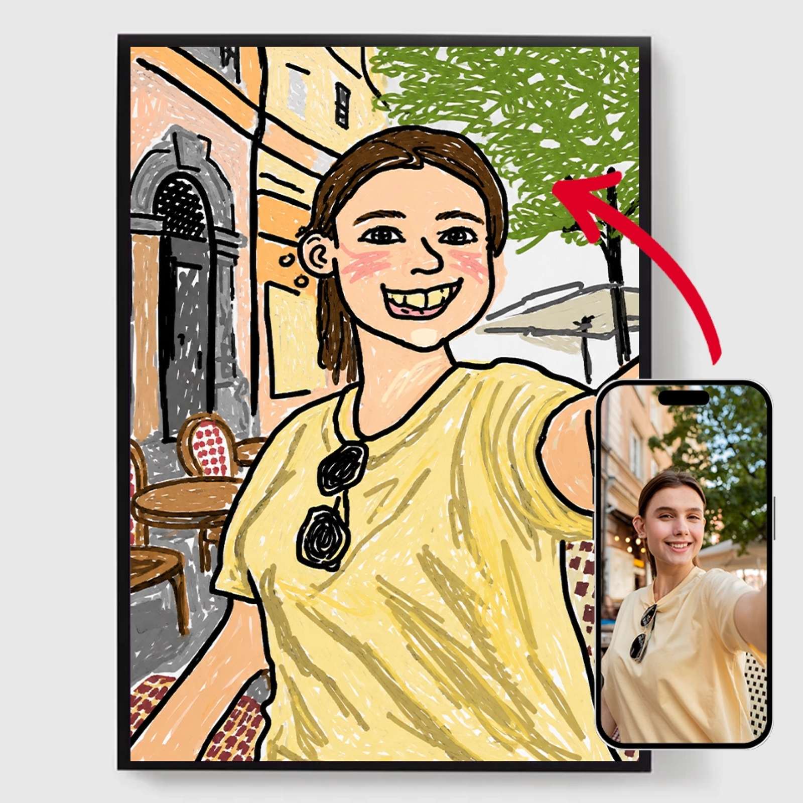 Personlig Poster - MS Paint Foto - AI Poster