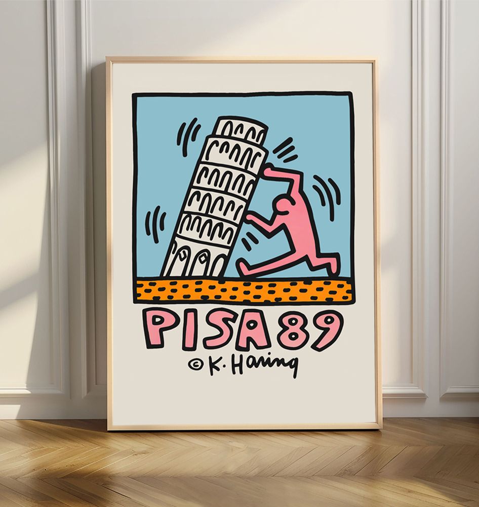 Pisa 89 Poster av K. Haring