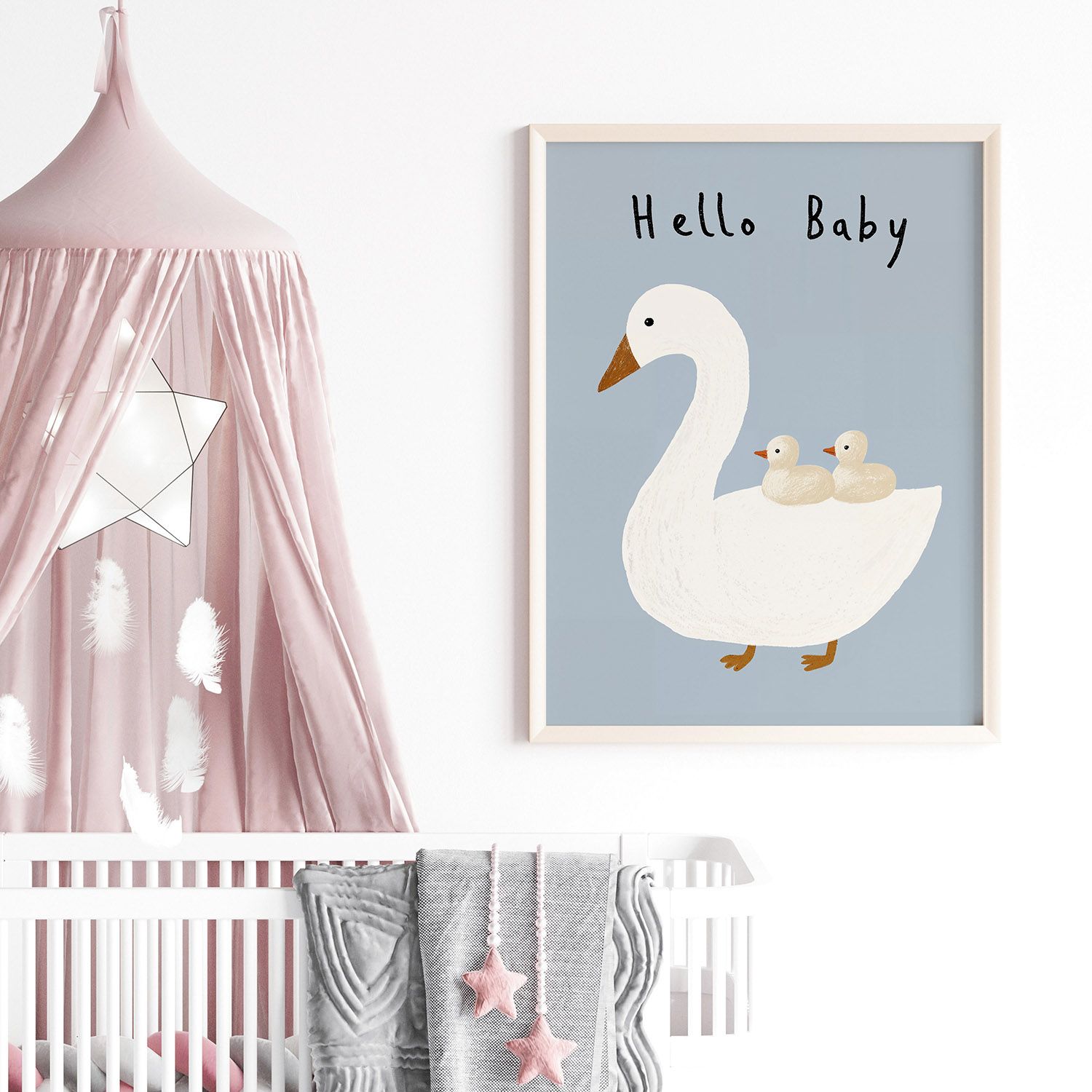 Poster - Hej Baby Svan