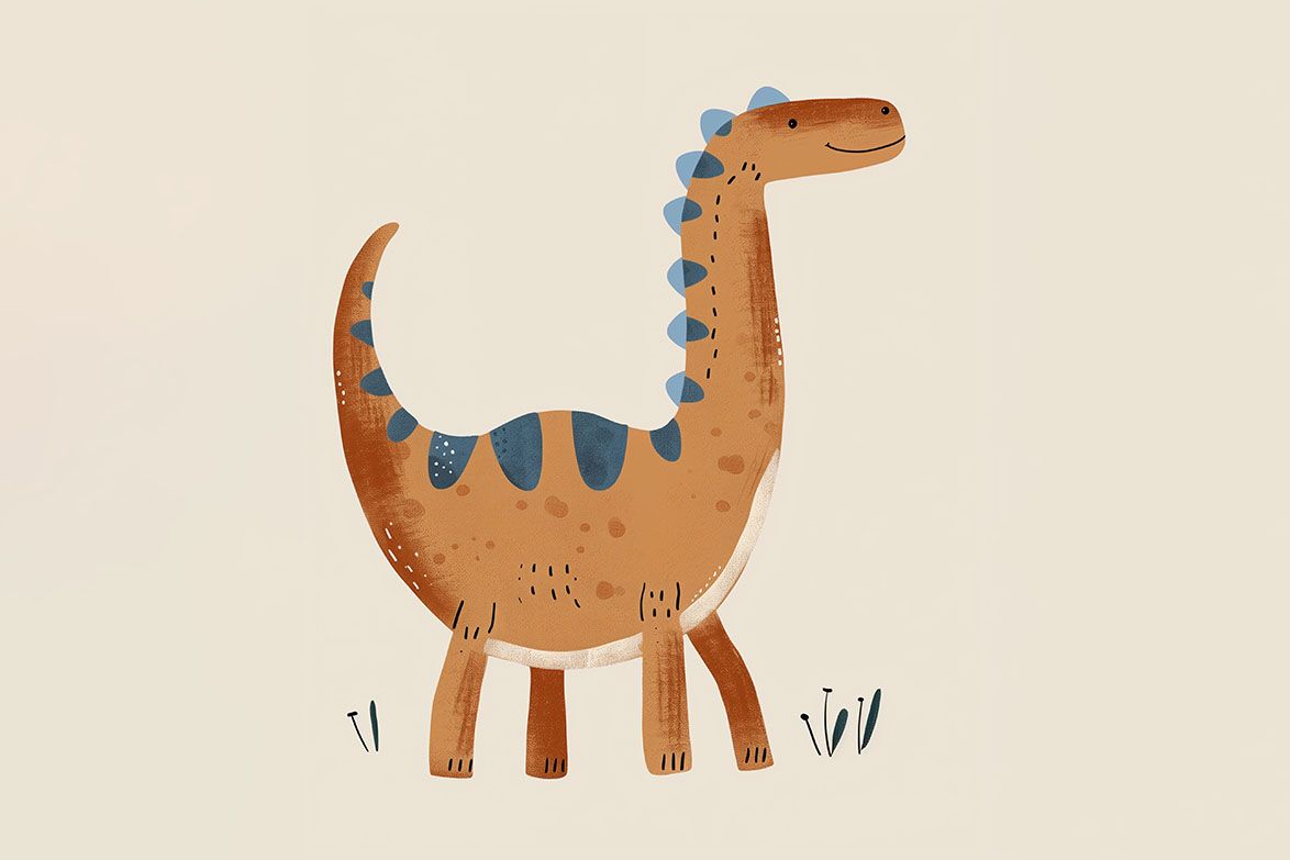 Poster - Dinosaurieillustration