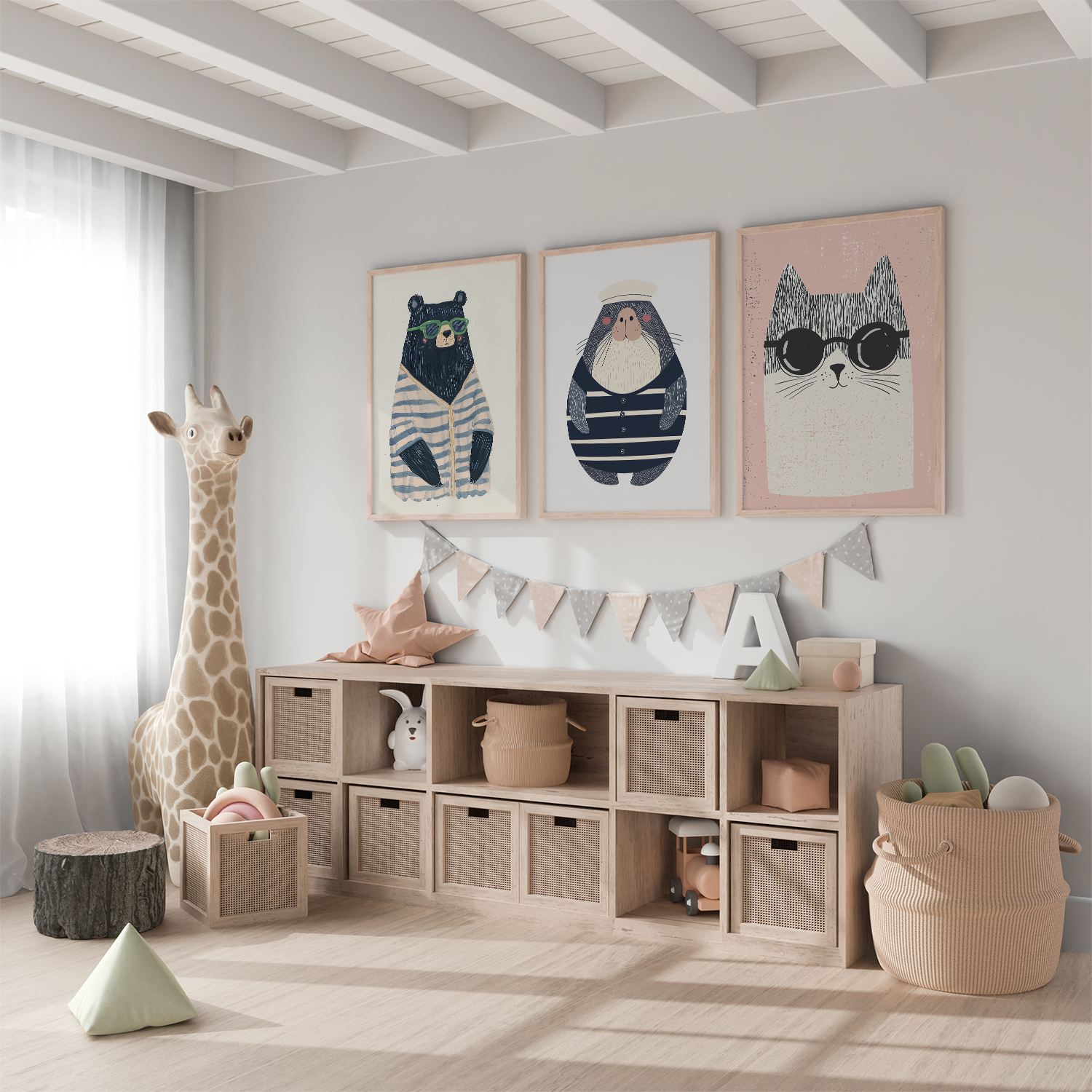 Poster - Coola Djur / Set om 3
