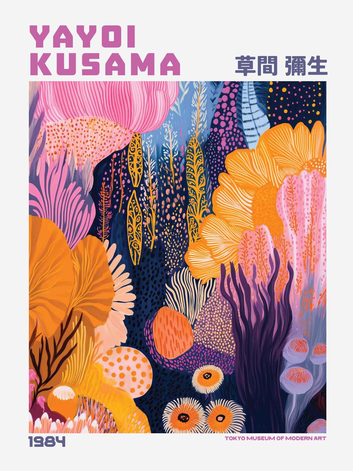 Affisch - Yayoi Kusama Konstverk