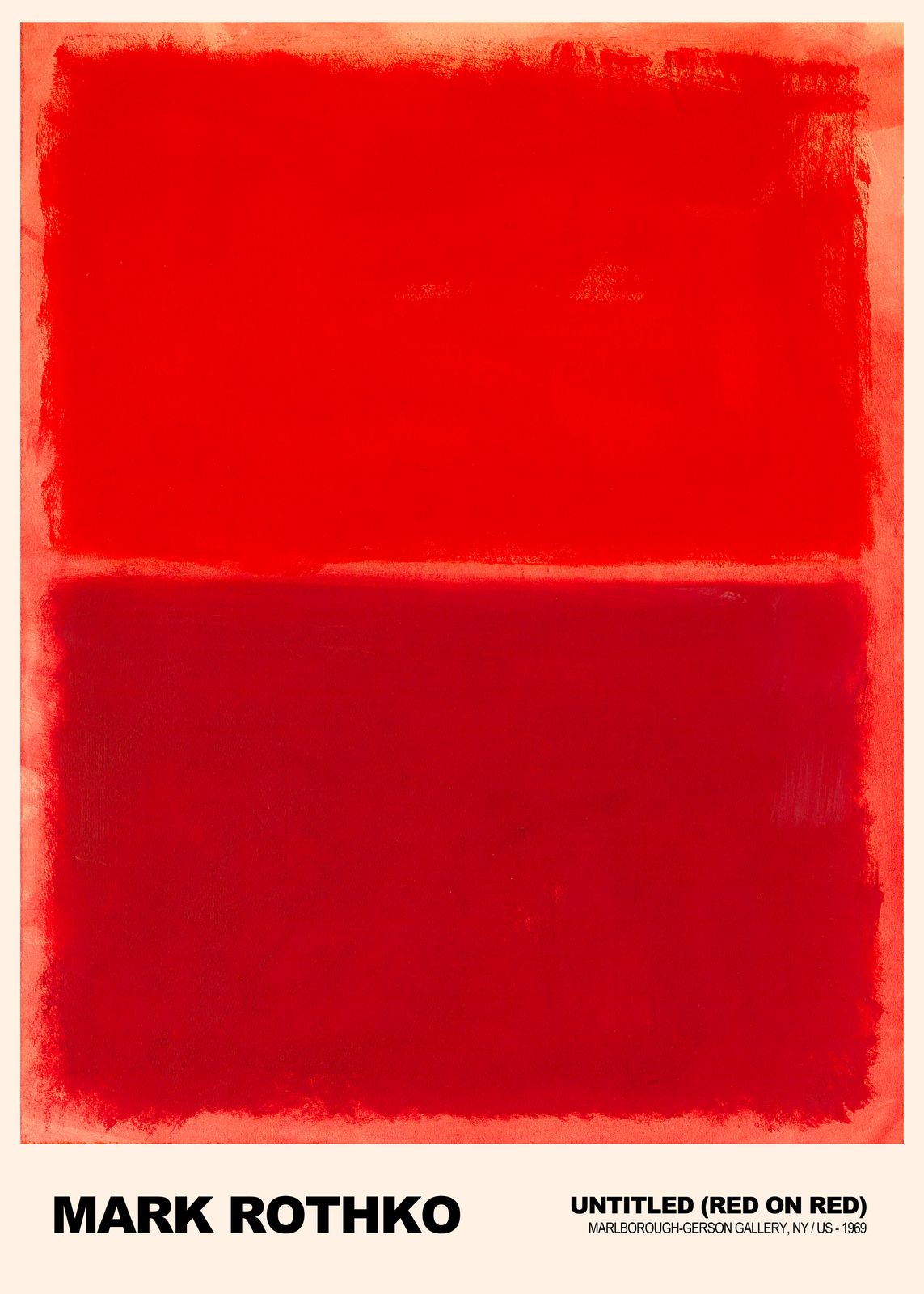 Poster - Untitled (Red on Red) av Mark Rothko