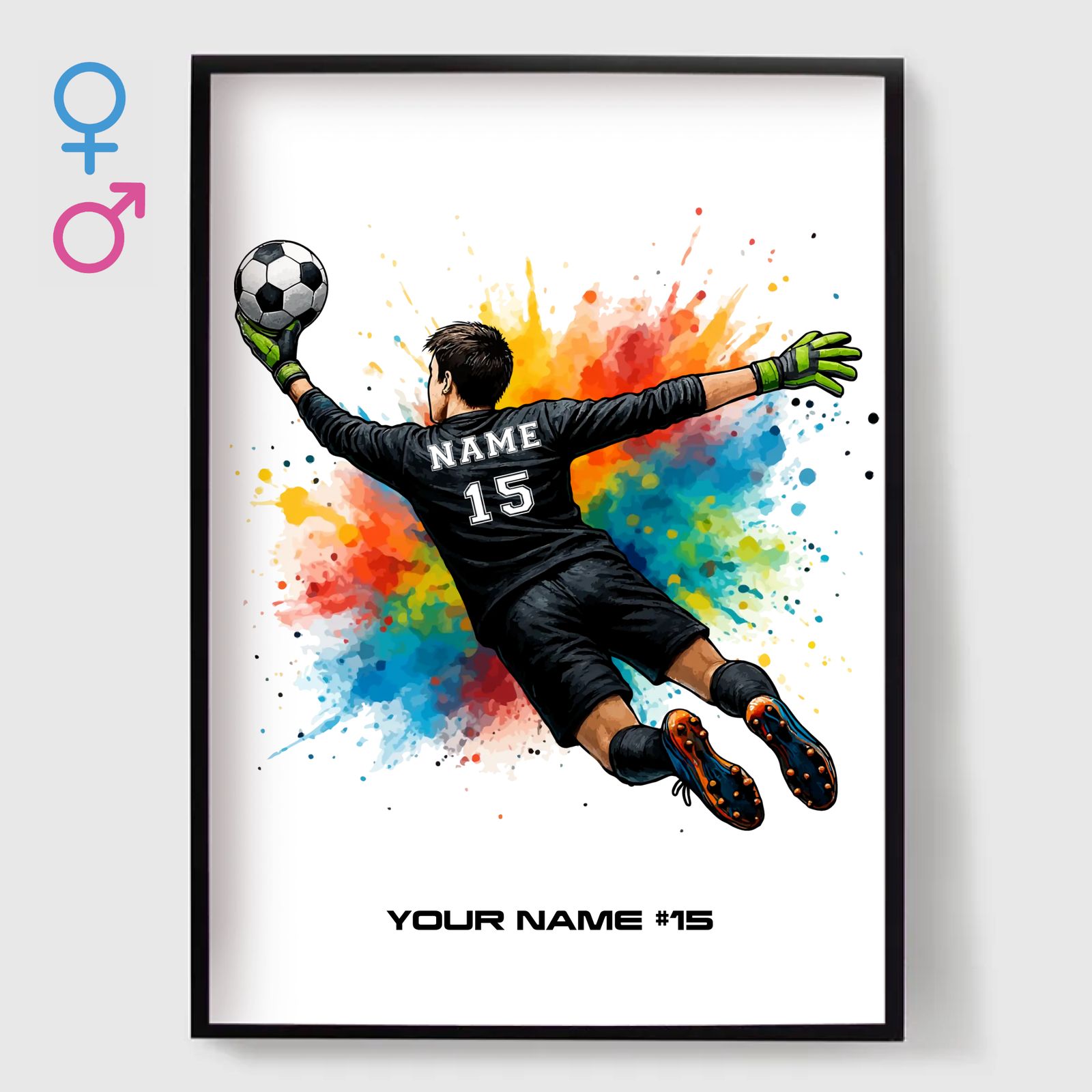 Poster - Fotbollsmål Art