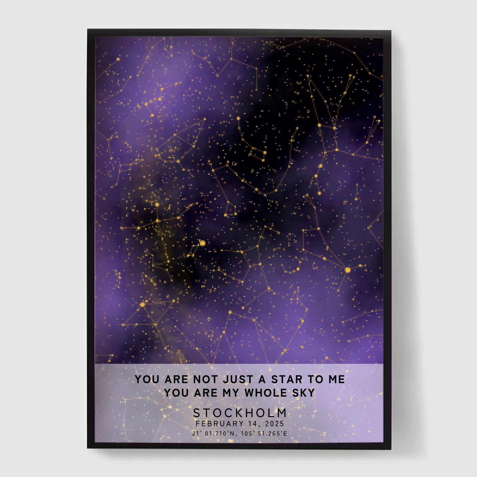 Personlig Poster - Vår Galax Stjärnkarta