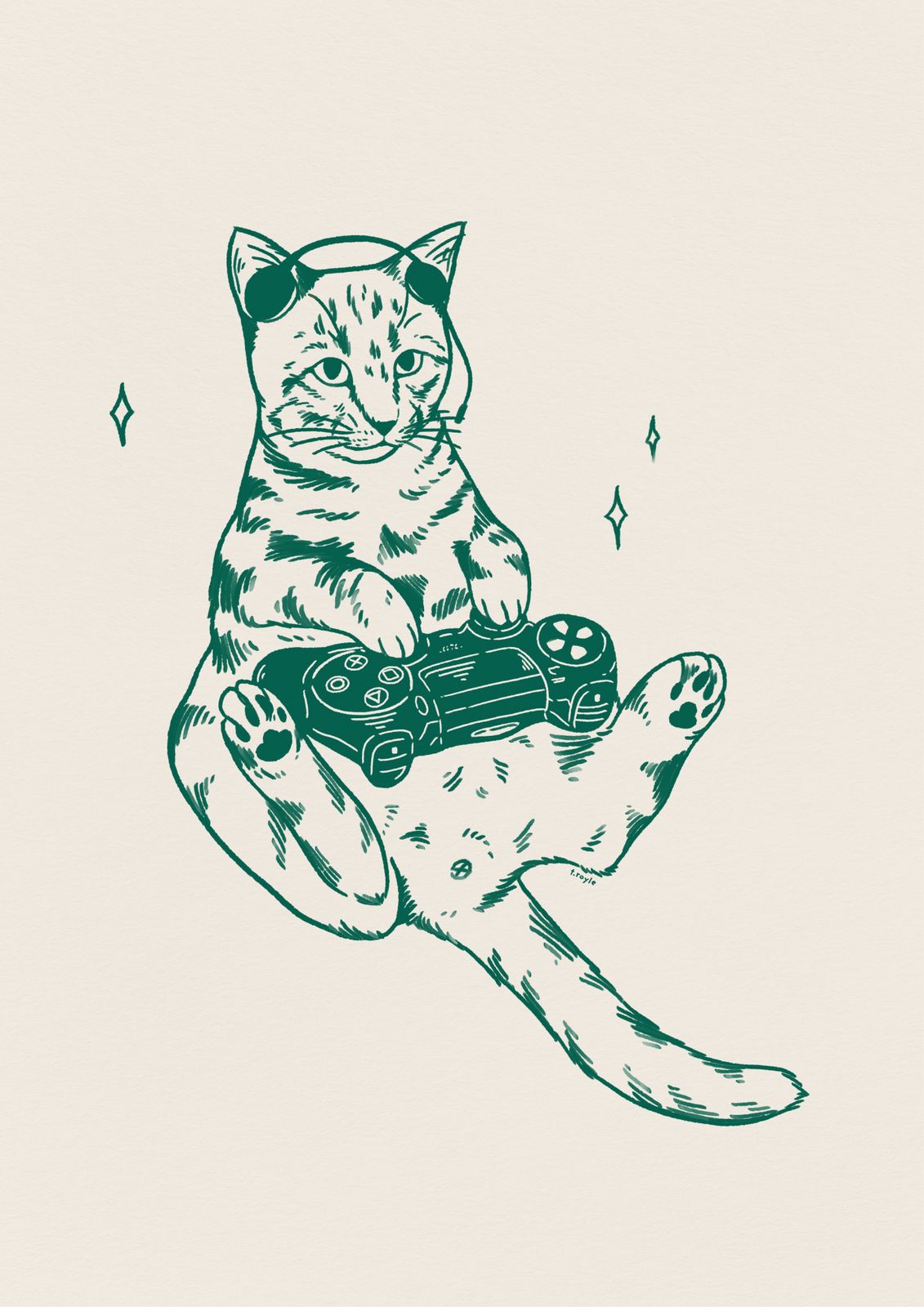 Poster - Kattspelare
