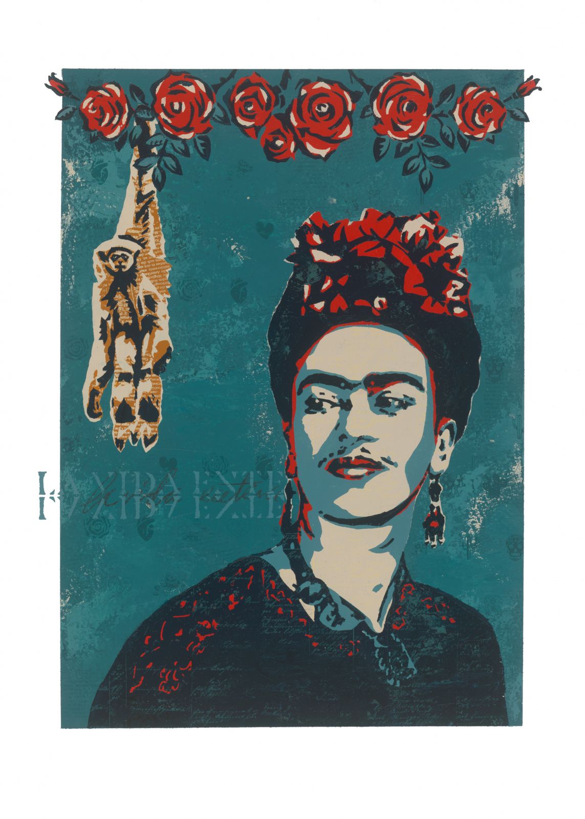 Affisch - Frida Kahlo Konstverk