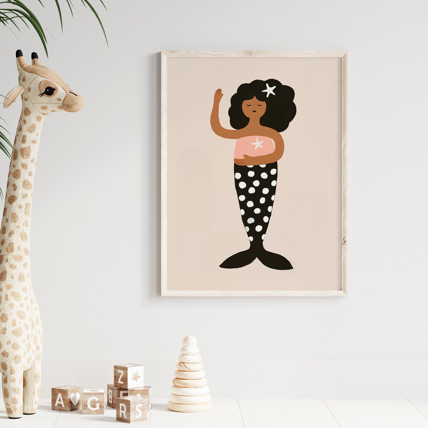 Poster - Sjöjungfruillustration