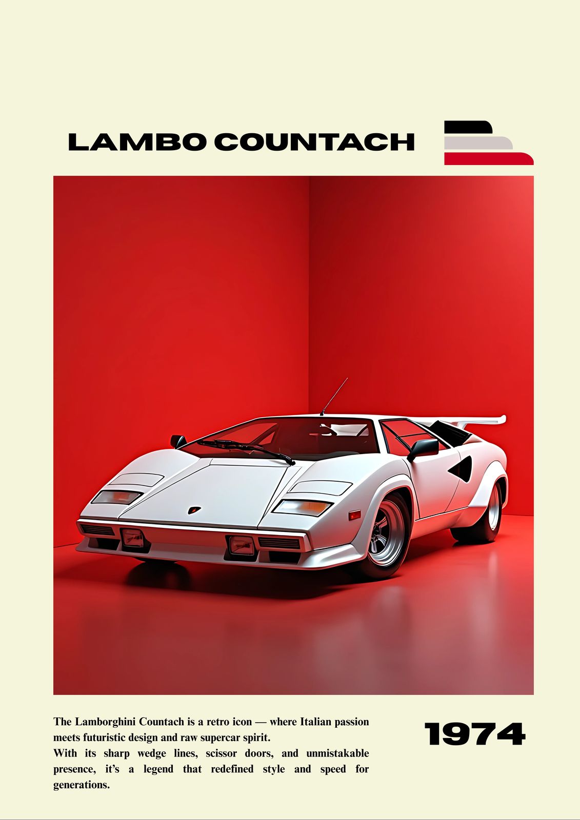 Poster - Legendariska Bilar Samling / Set av 3