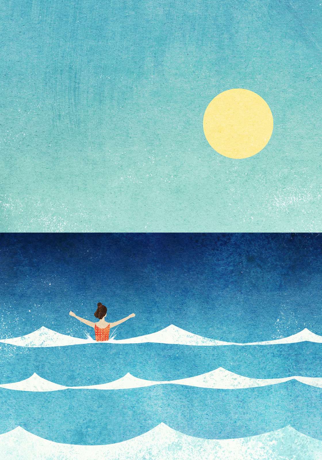 Poster - Surfare Under Solen