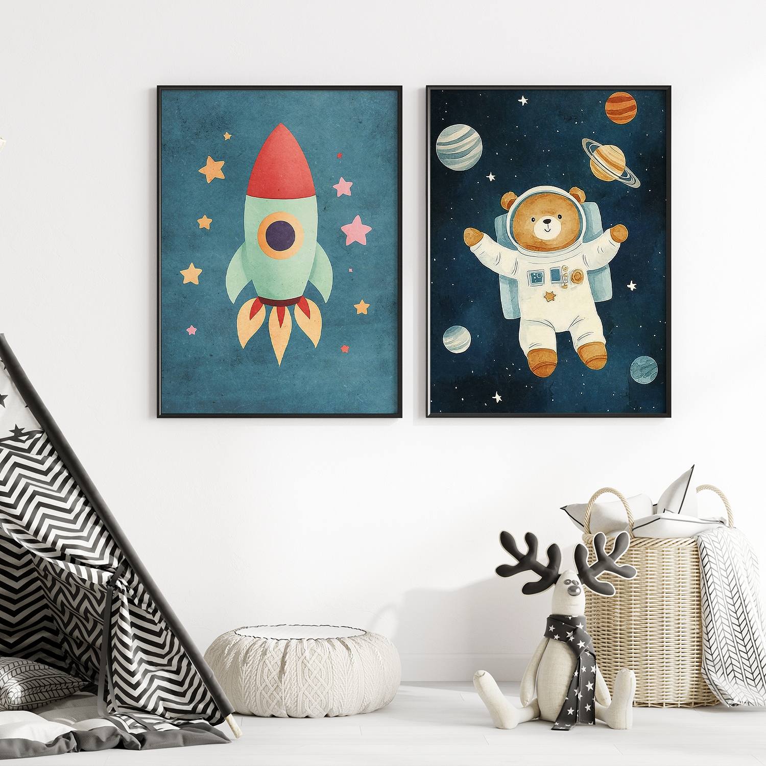Poster - Rymdäventyr Set / Set av 2
