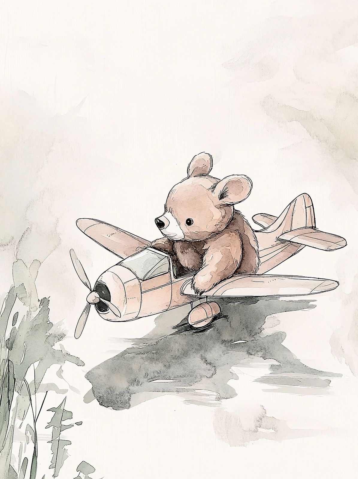 Poster - Teddybjörn Aviator