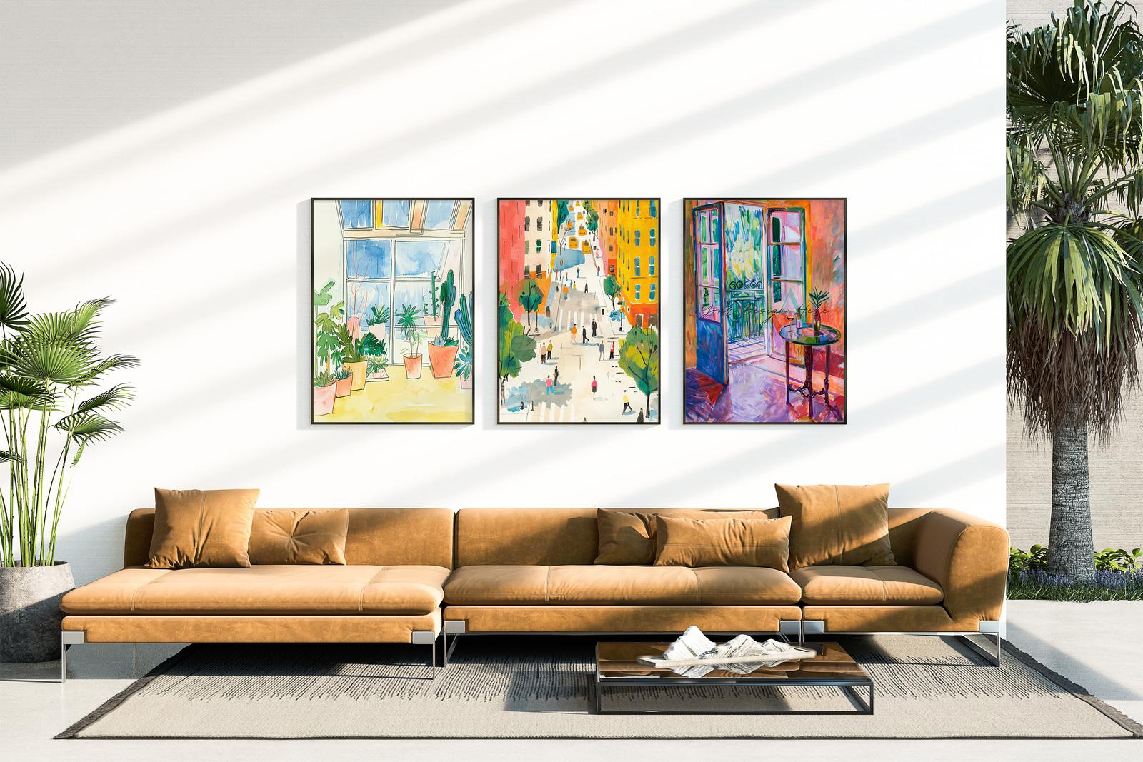 Poster - Urban Garden Vivid / Set med 3