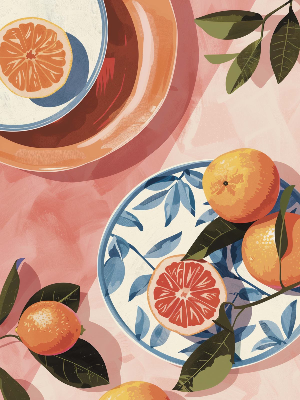 Poster - Citrus och Löv