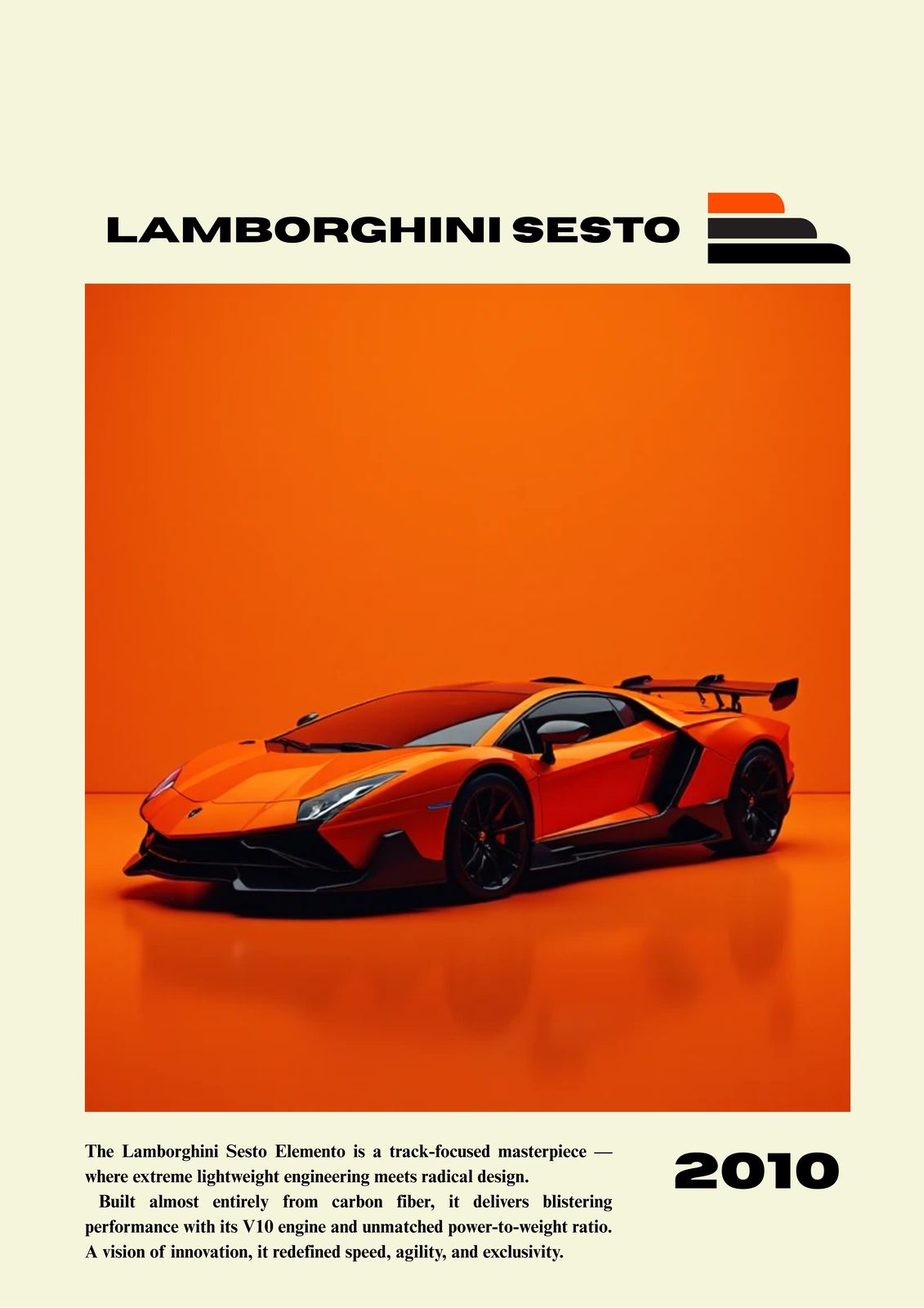 Poster - Lamborghini Sesto 2010