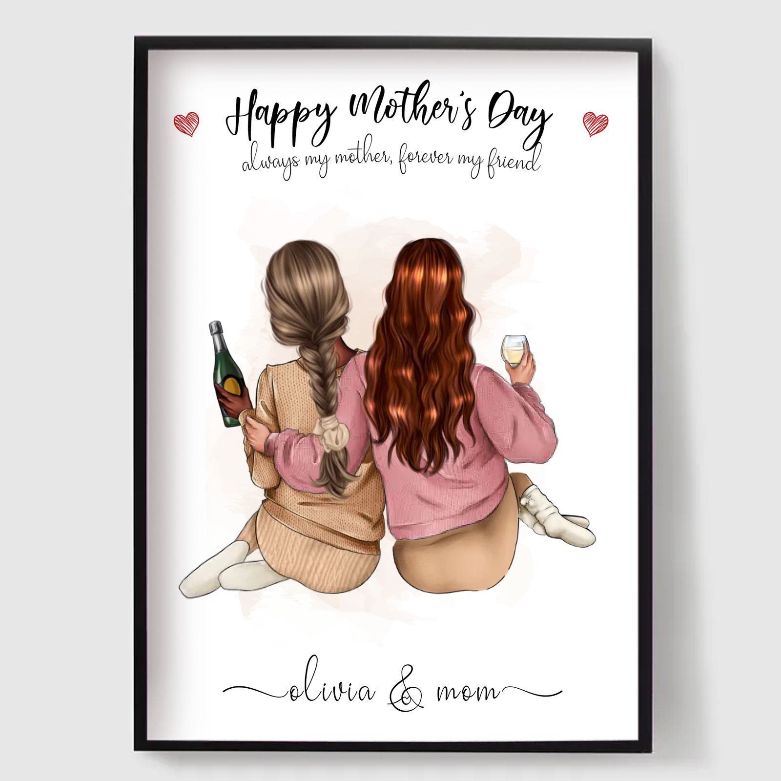 Personlig Poster - Anpassad Mamma & Dotter Poster