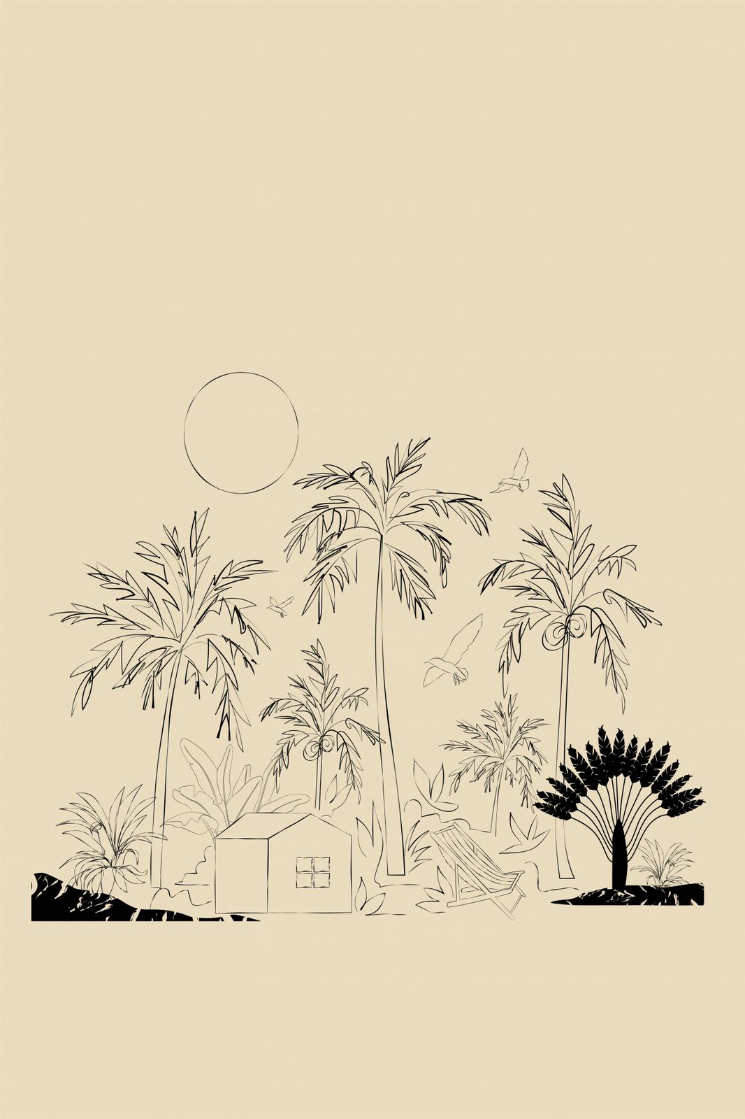 Poster - Tropiska Palmträd