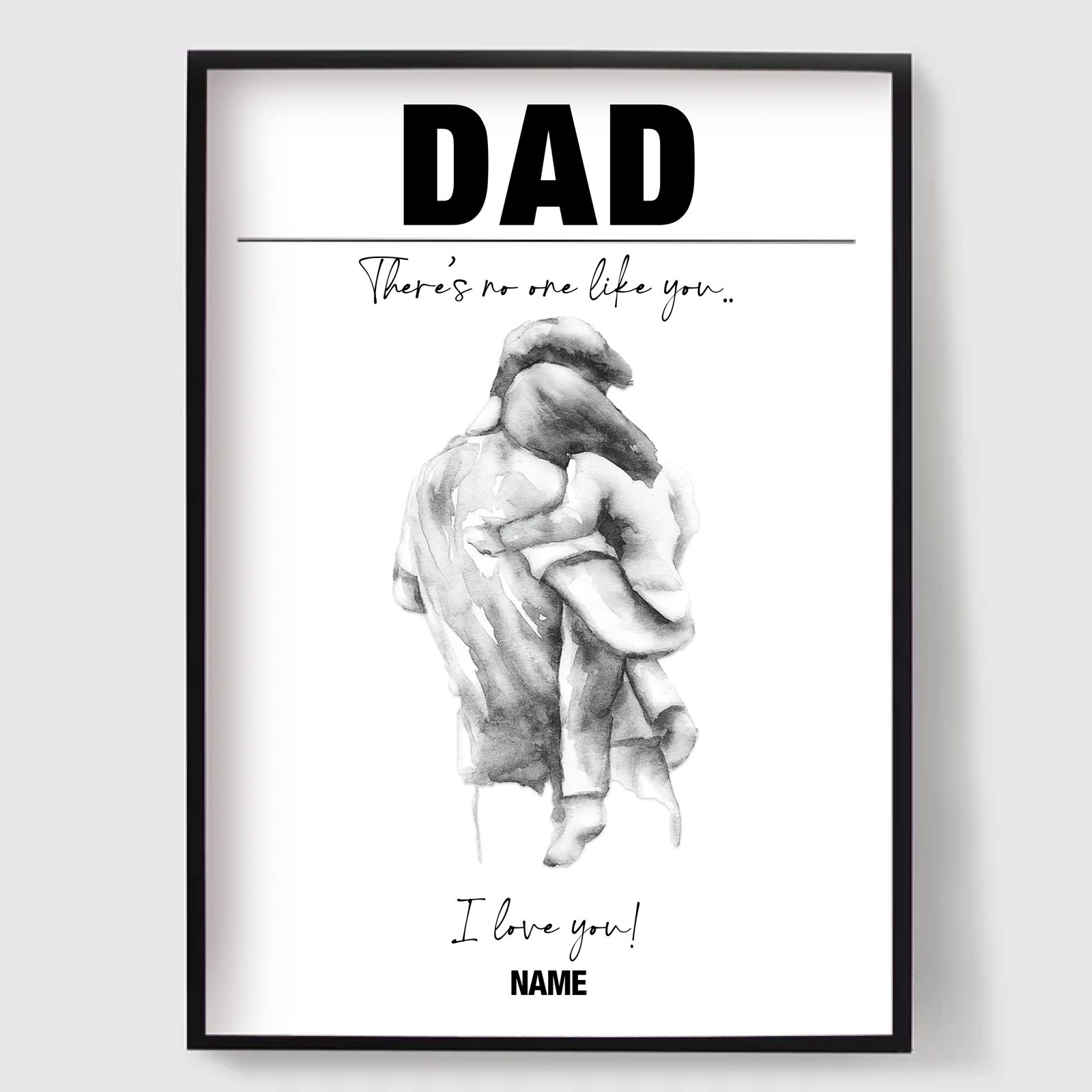 Personliga Posters - Det finns ingen som du Pappa