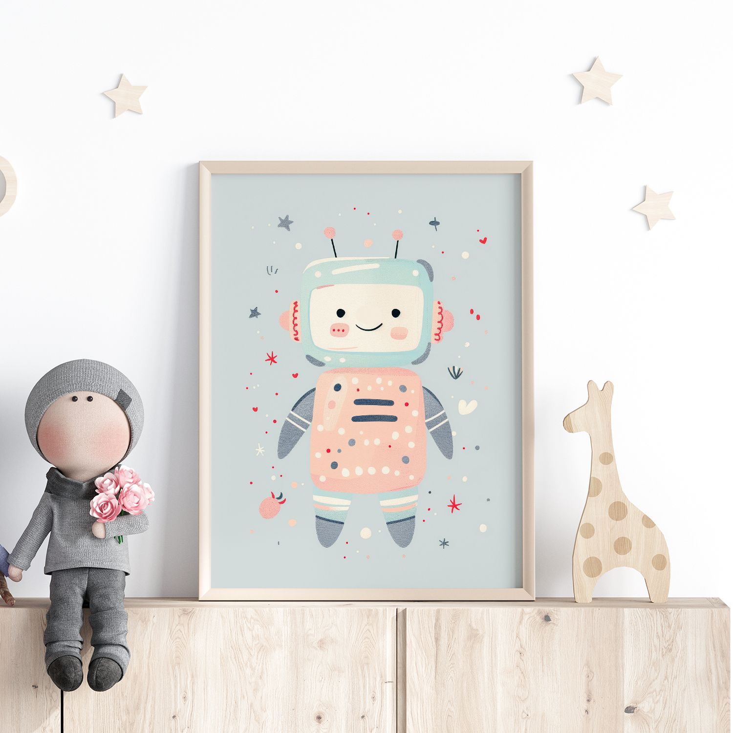 Poster - Söt Robot