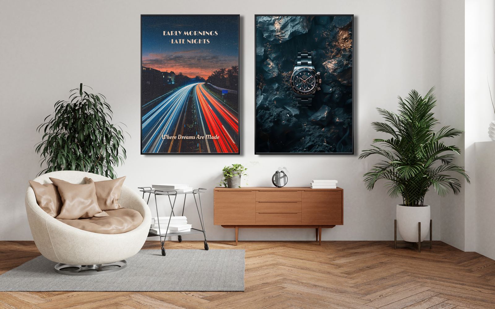 Poster - Tidiga Morgnar Sena Nätter / Set om 2