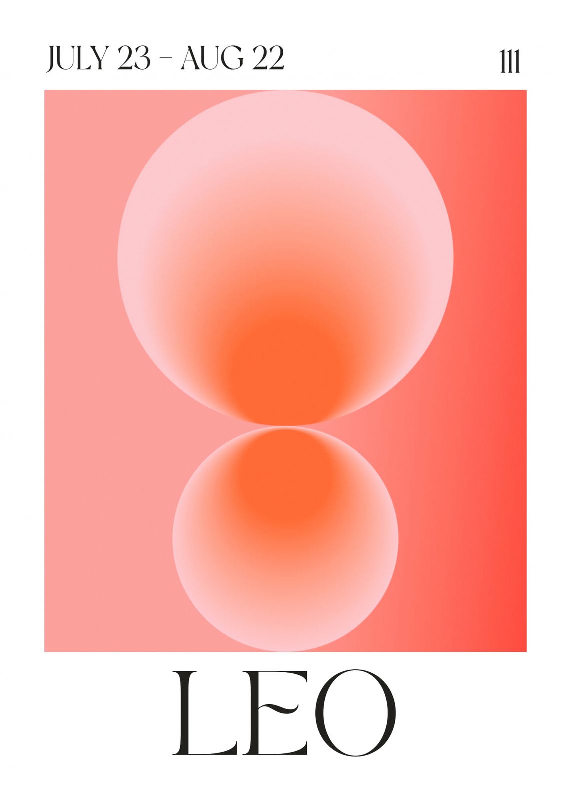 Poster - Leo Stjärntecken
