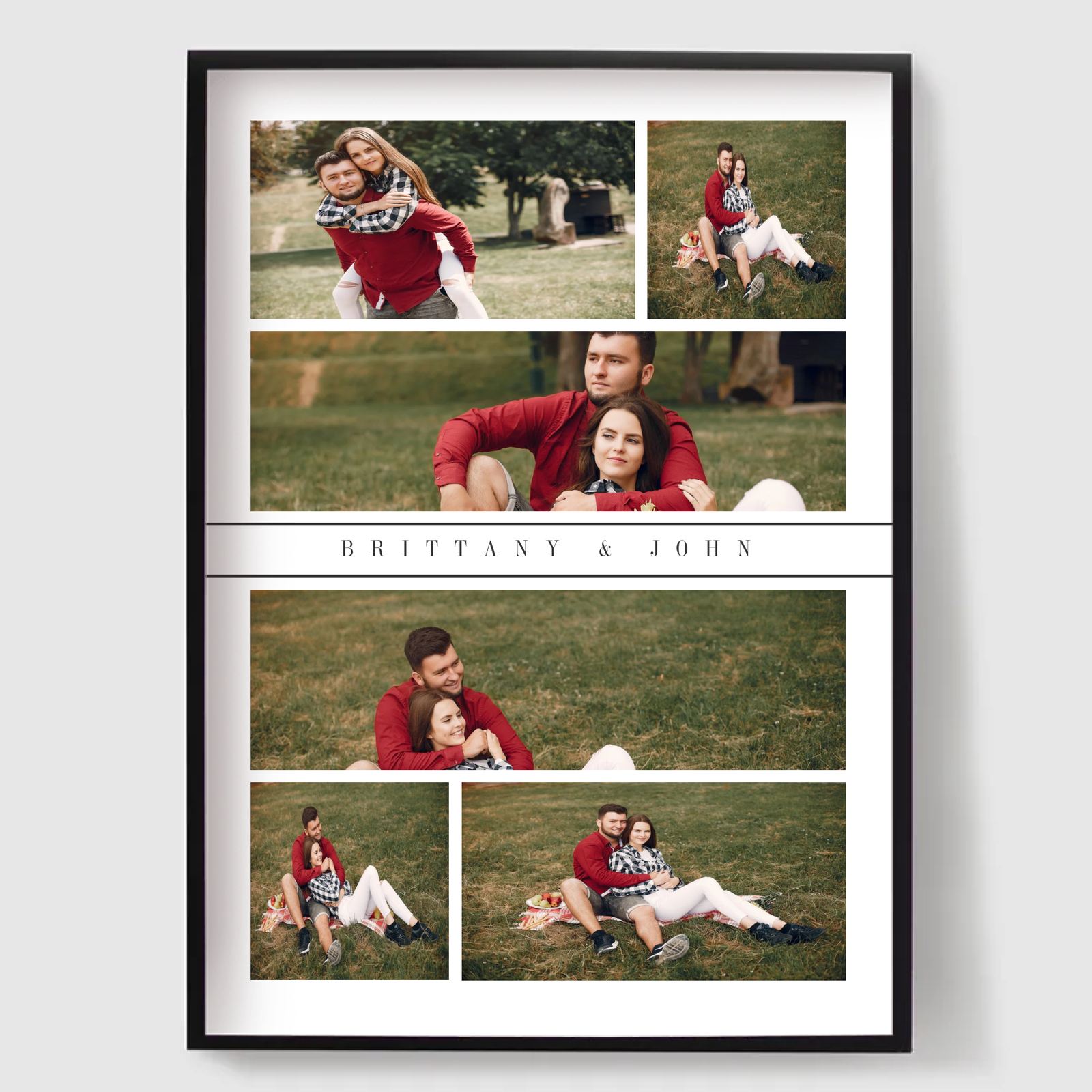 Personlig Poster - Klassisk Fotokollage - 6 Foton
