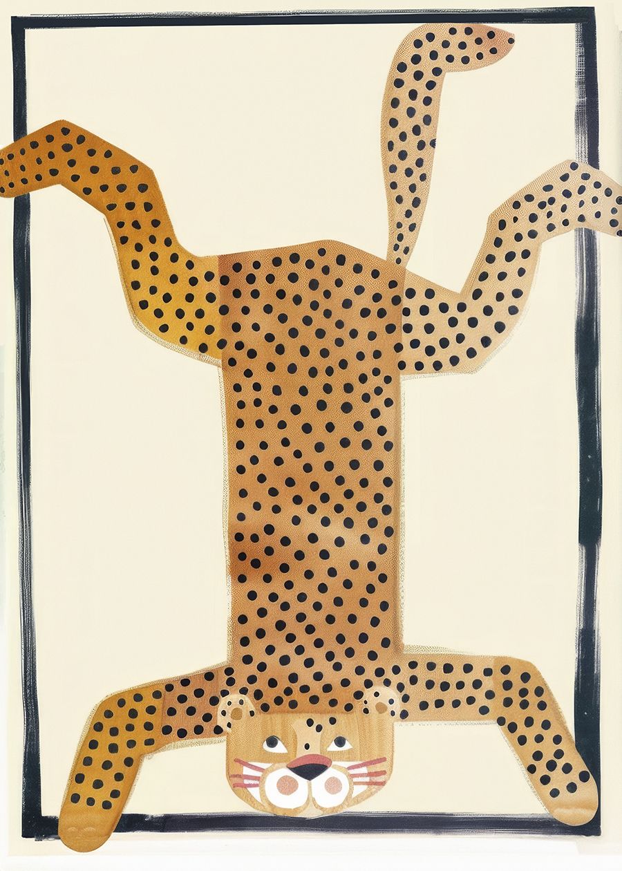 Affisch - Upp och Ner Leopard