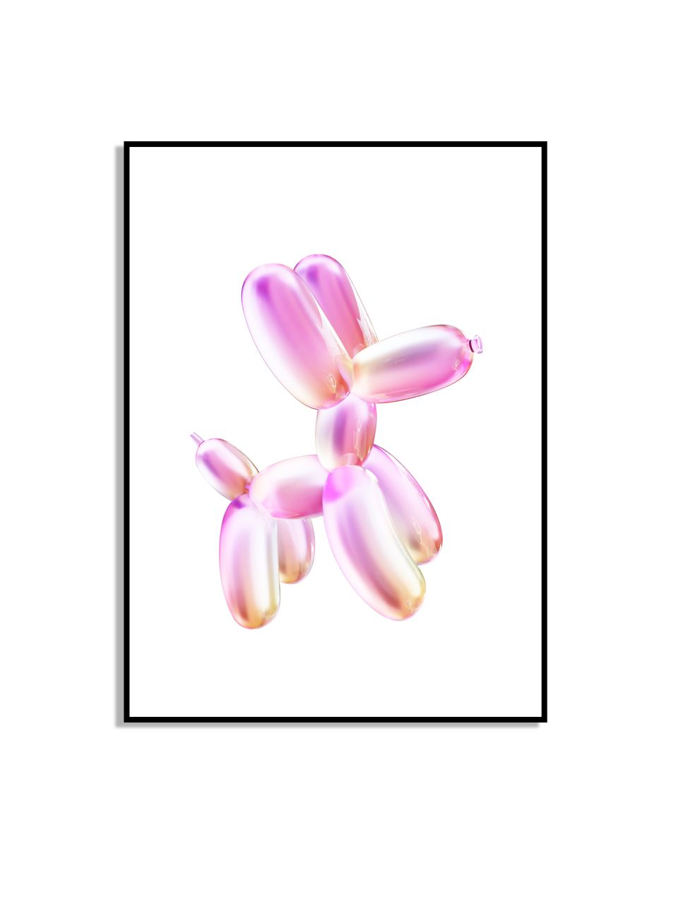 Ballong Hund Art Poster
