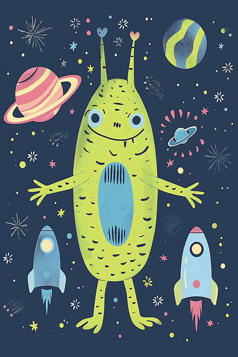 Poster - Rymdmonster