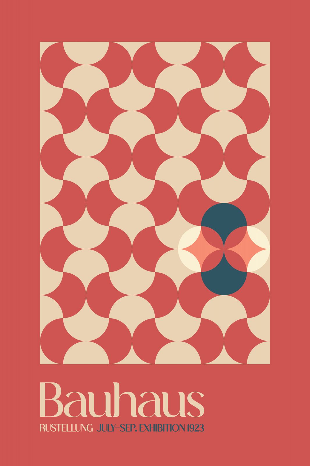 Poster - Bauhaus-utställning 1923