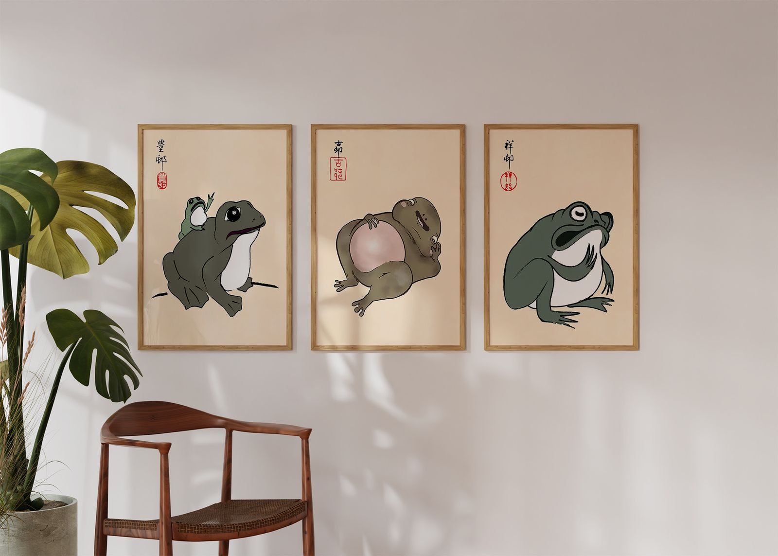 Poster - Grodkonstsamling / Set av 3