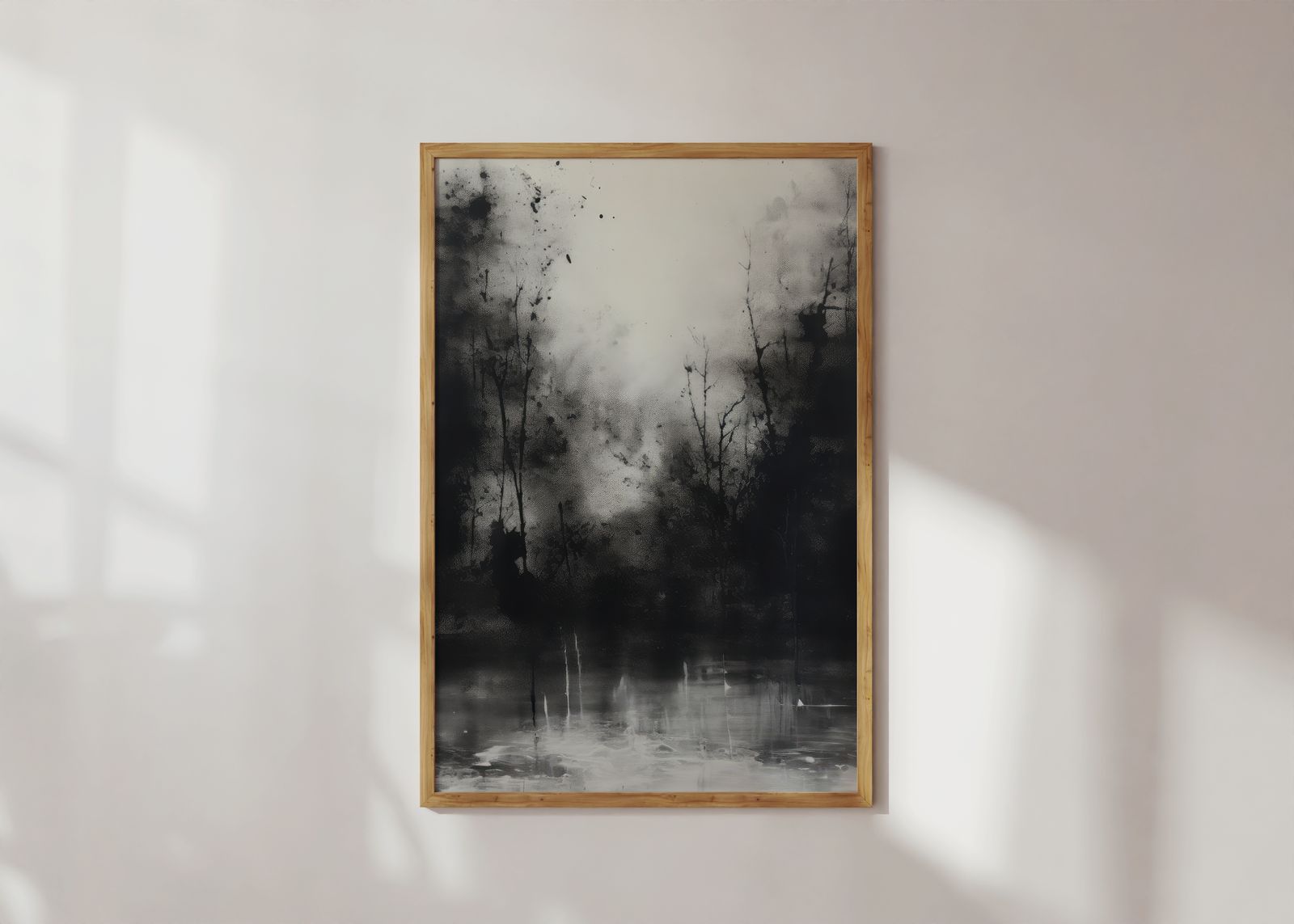 Poster - Abstrakt Skogsscen
